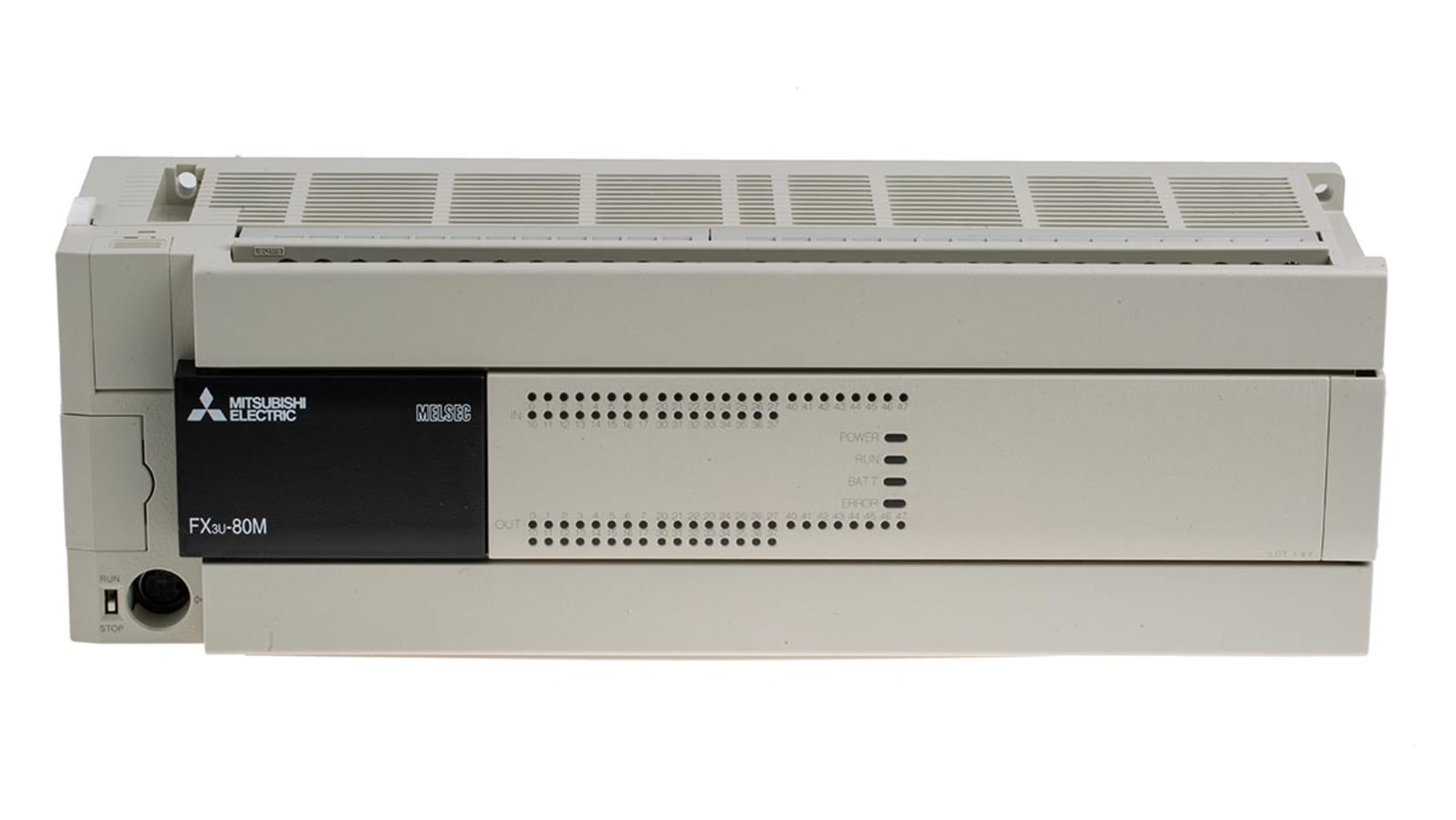 Mitsubishi FX3U Series Logic Module, 100 → 240 V ac Supply, Relay Output,  40-Input, Sink, Source Input