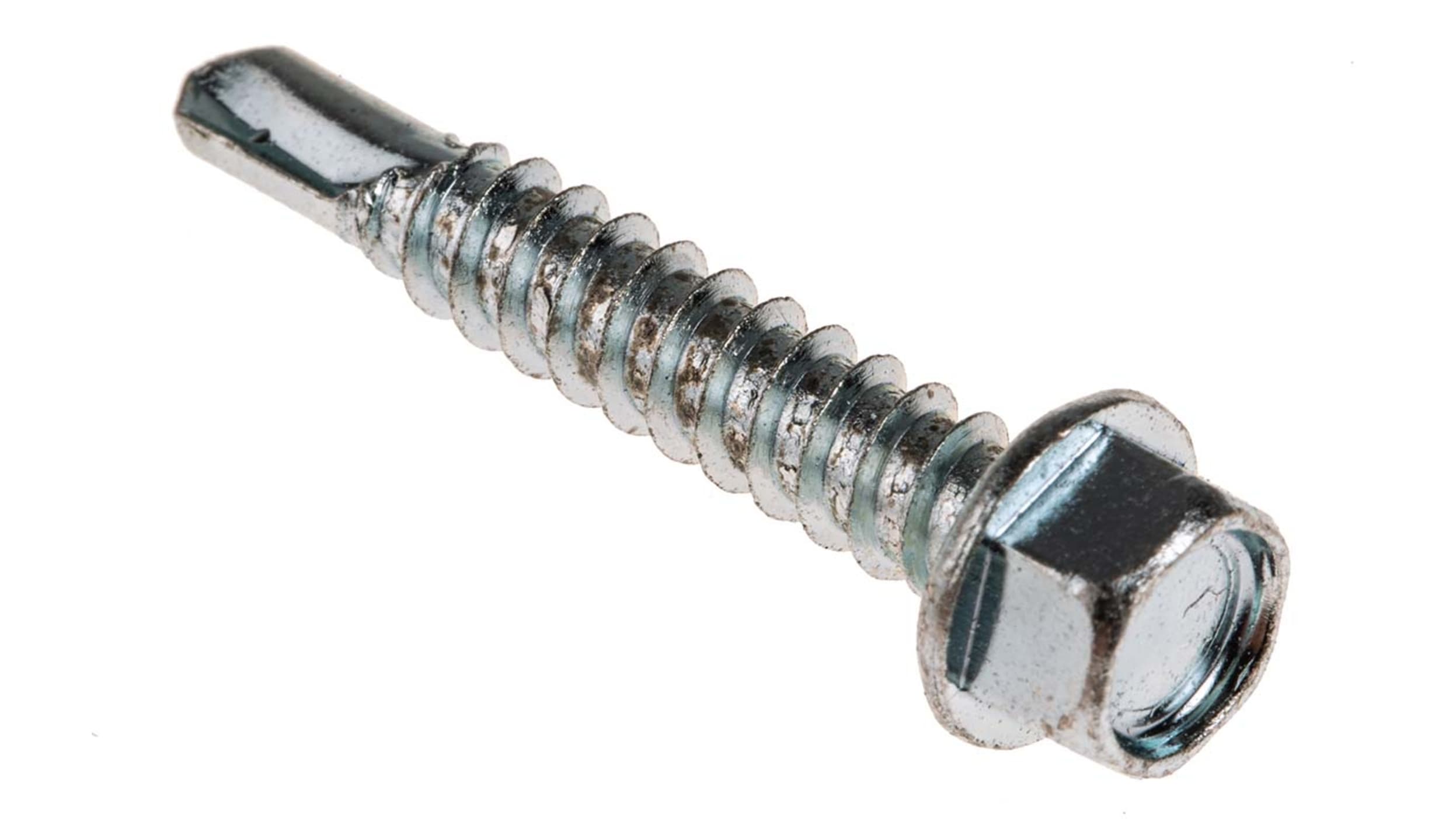 RS PRO Selbstbohrende Schraube Sechskantscheibe, Stahl verzinkt, 5.5mm x  32mm