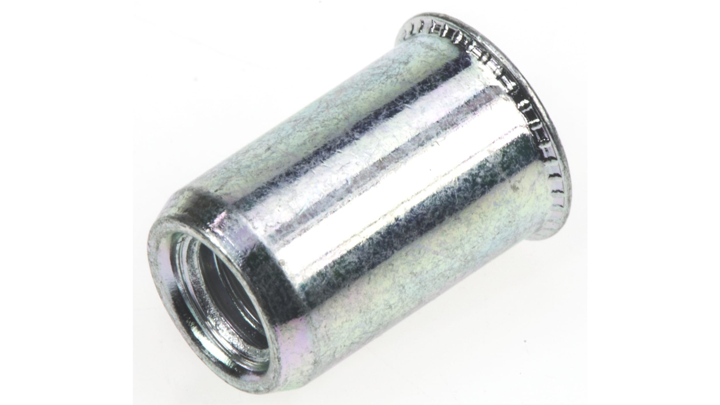 AVK Plain, M6 Steel Threaded Insert, 12.7mm diameter 10mm