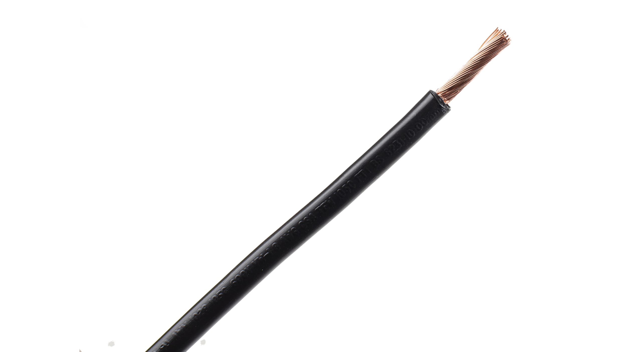 RS PRO Einzeladerleitung 10 mm², 8 AWG 100m Schwarz PVC isoliert Ø 6.8mm 72/ 0,4 mm Litzen