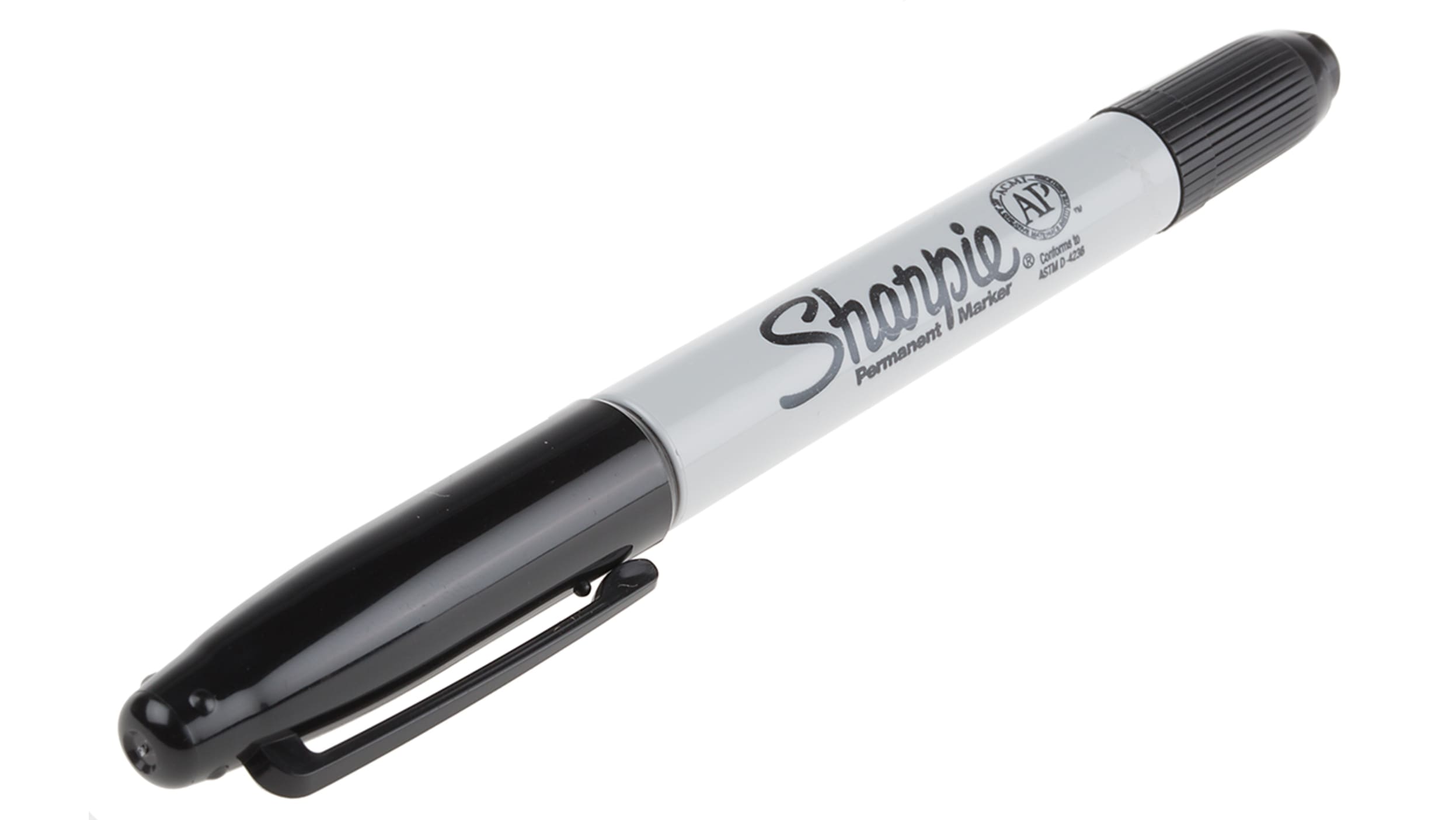 Sharpie Super Permanent Markers, Broad Fine Tip, Black, 12 Count