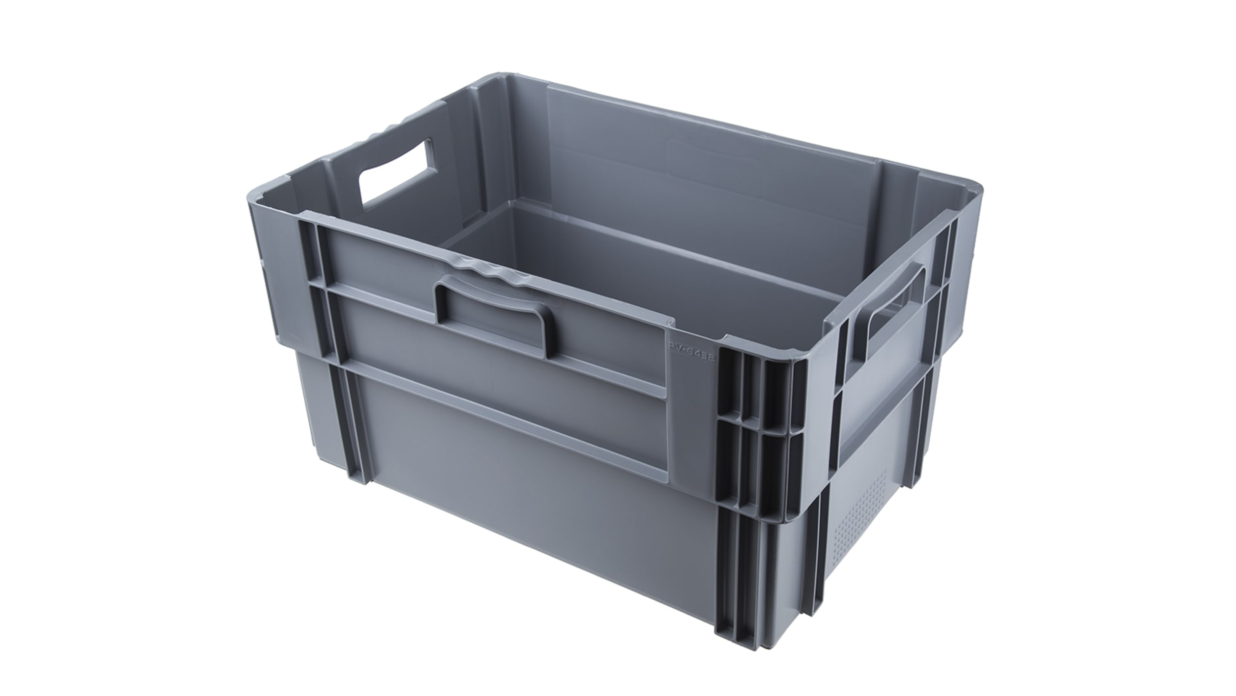 RS PRO 50L Transparent Polymer Large Storage Box, 230mm x 450mm x 700mm