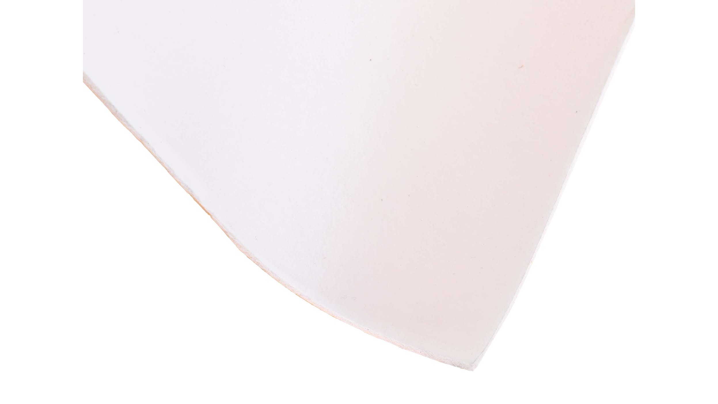 M2 feuille silicone célullaire blanc alimentaire 0,39 gr/cm3 1000 mm x 10  mm (±1,5 mm )