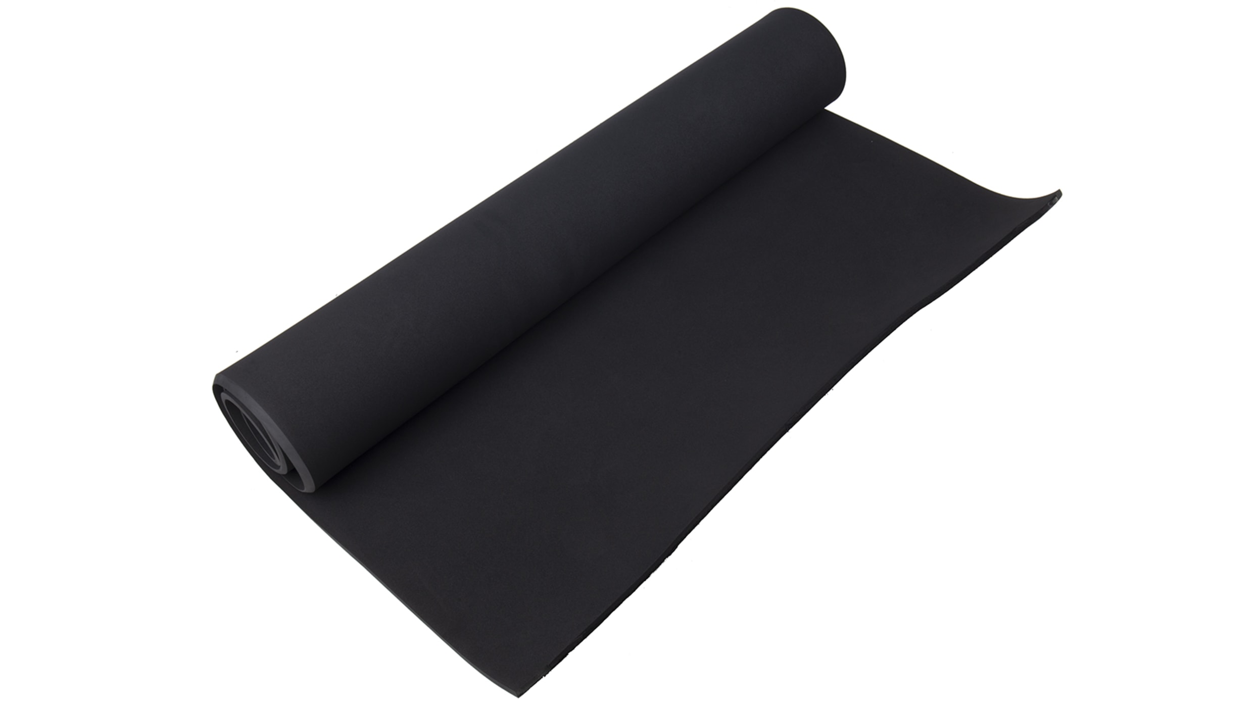 RS PRO Gummimatte Neopren, Schwarz, 1m x 3mm x 2m 122kg/m³ selbstklebend