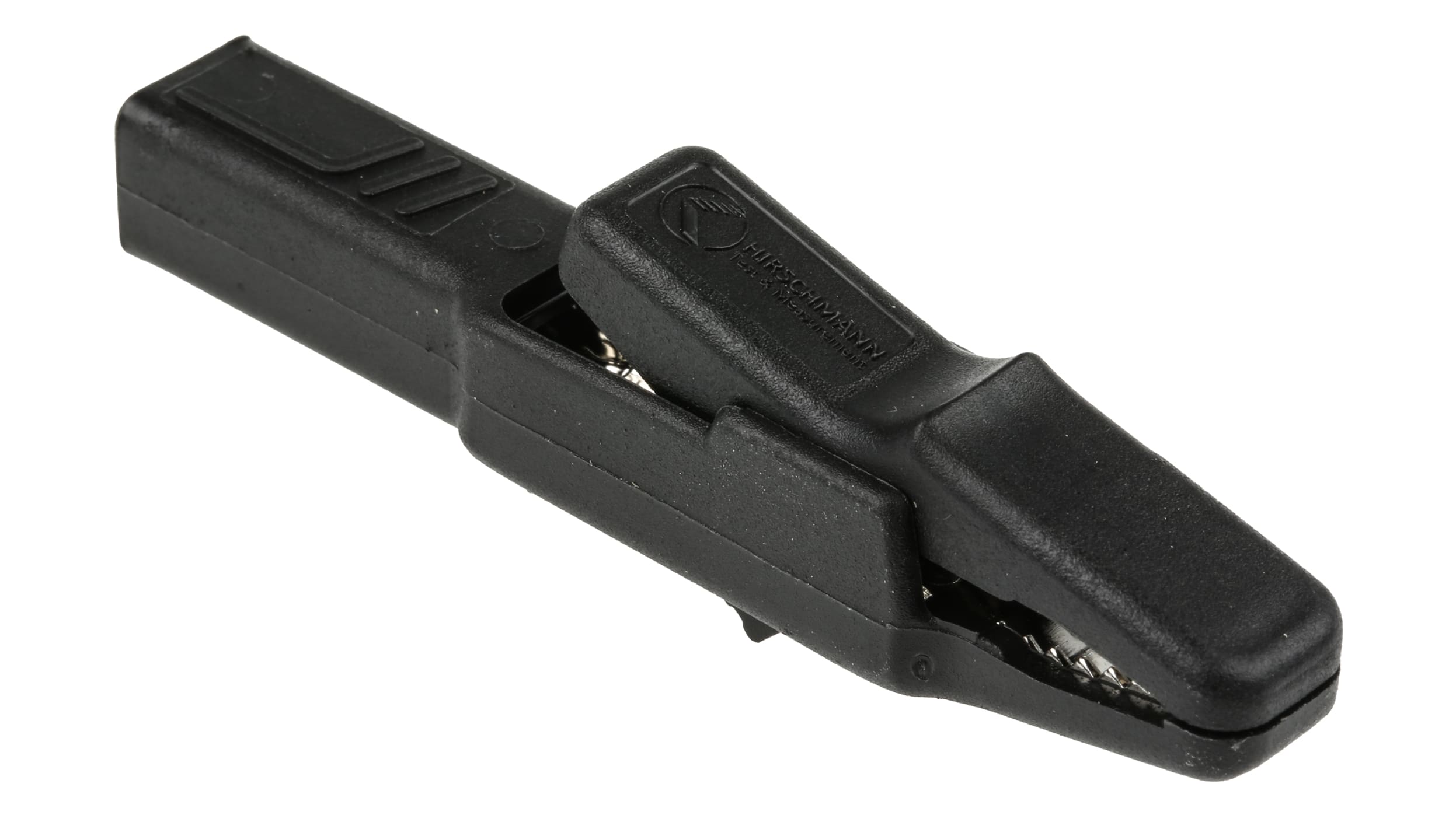 932435100 | Hirschmann Messing 9.5mm Krokodilklemme, Schwarz PP  