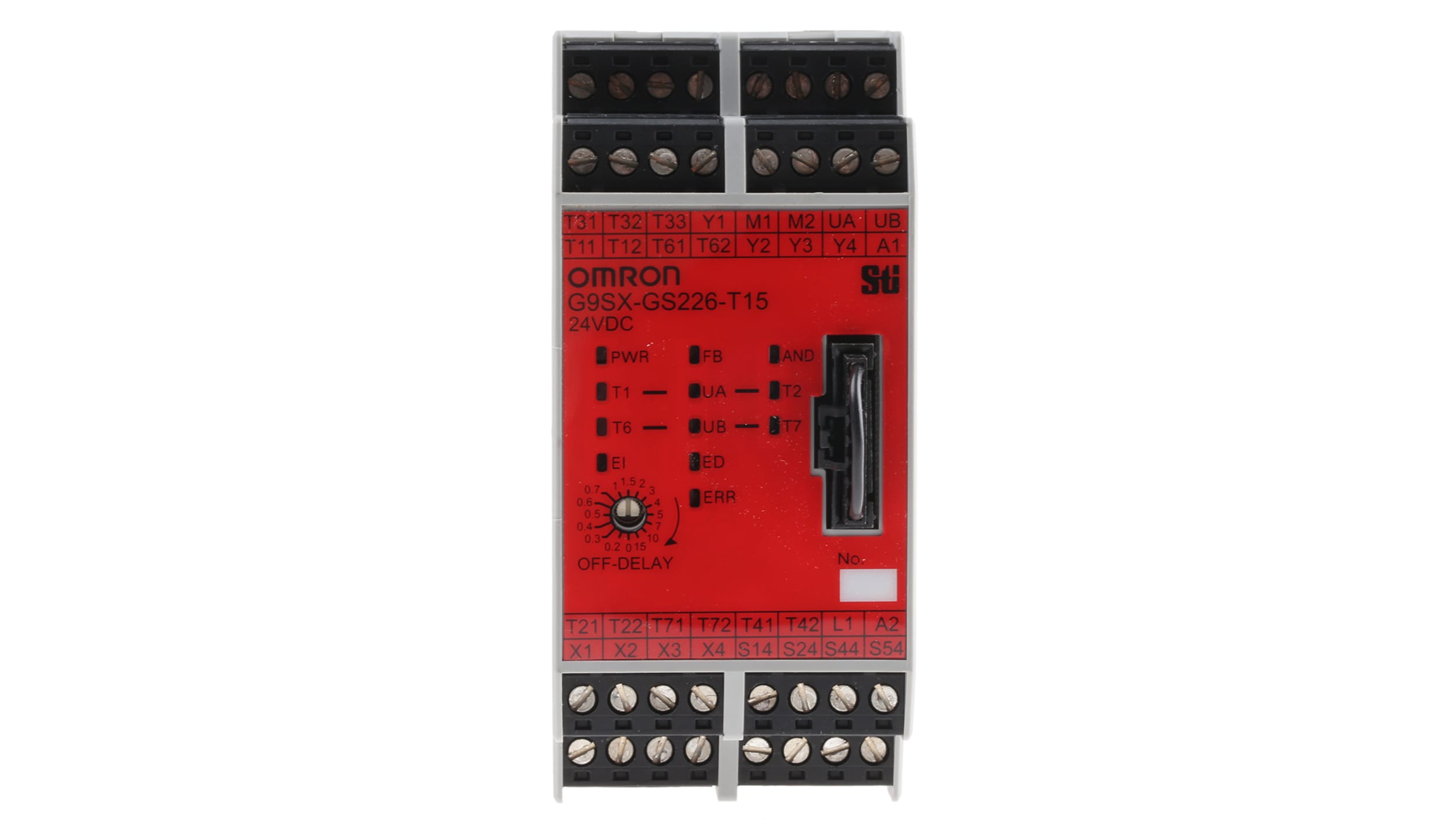 G9SX-GS226-T15-RT DC24 | Omron Dual-Channel Safety Switch