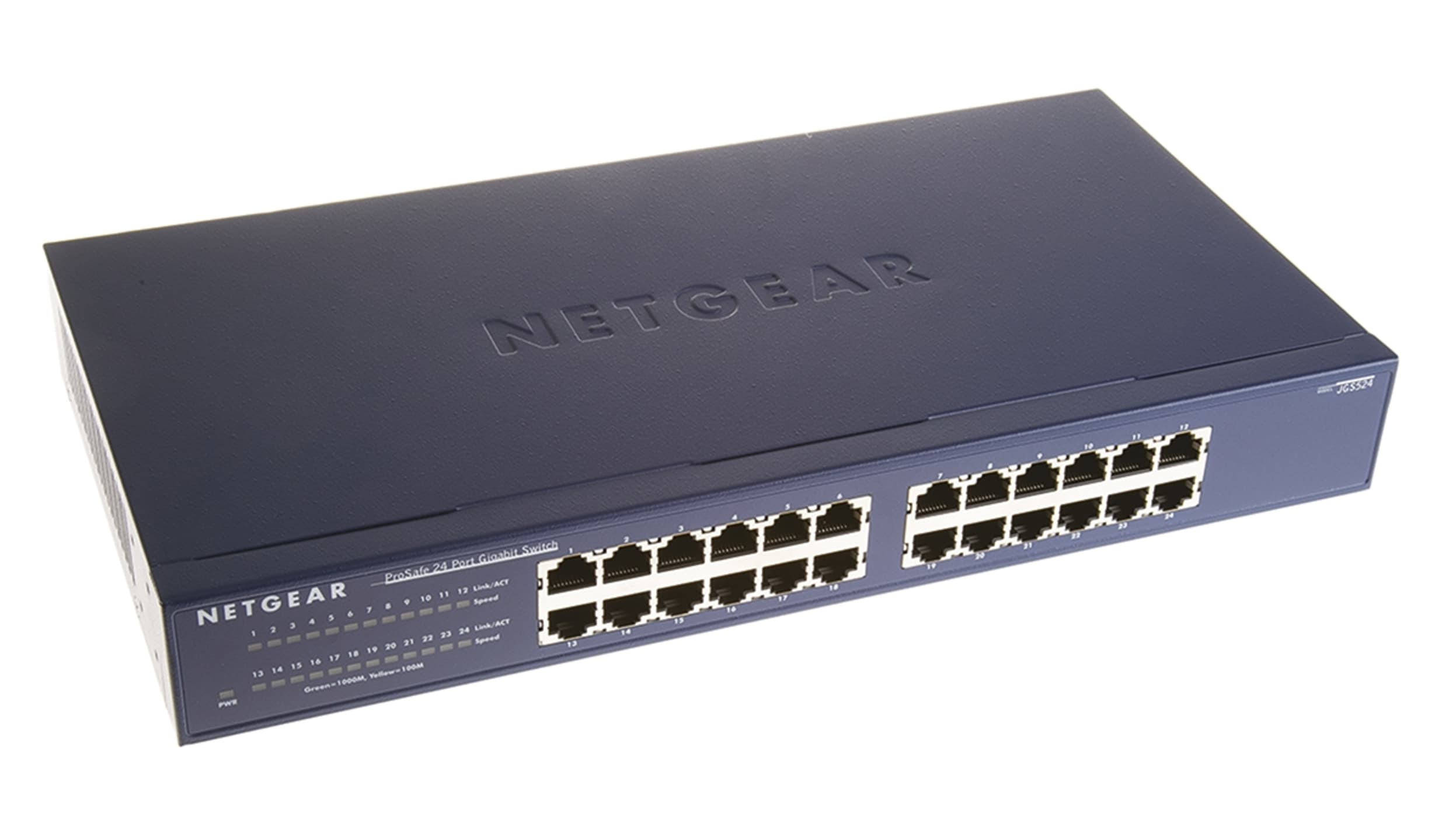 Switch de red Netgear de sobremesa , 24 puertos, Gigabit, 10/100