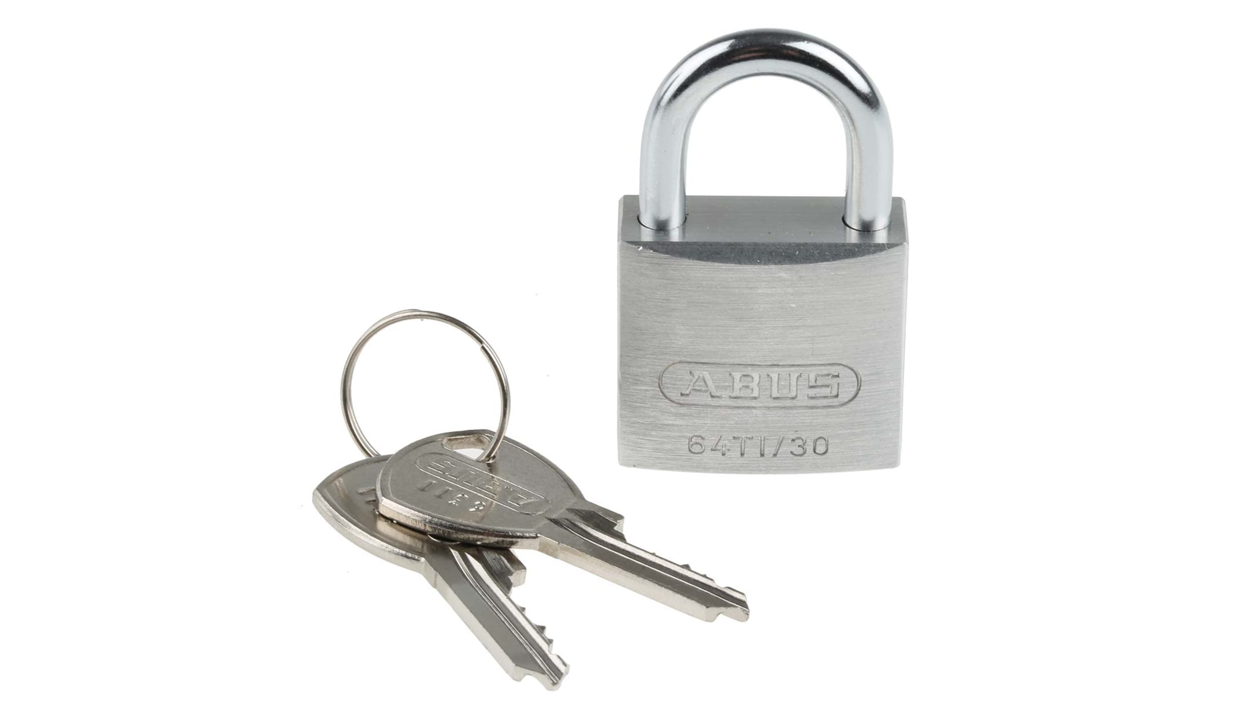 ABUS Candado de titanio 64TI/30 de 30 mm, gris 