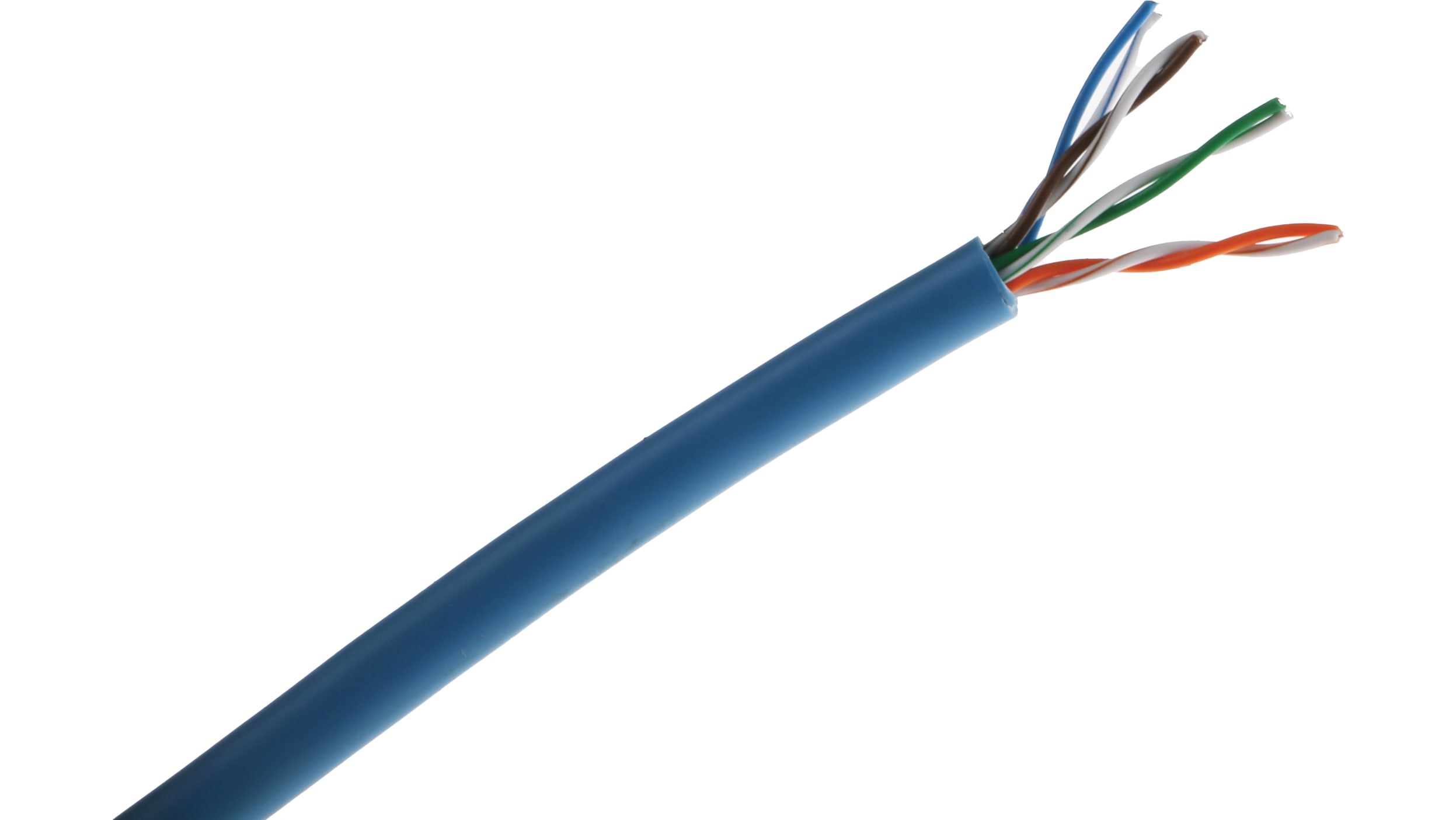 RS PRO Cat5 Ethernet Cable, U/UTP, Blue PVC Sheath, 50m