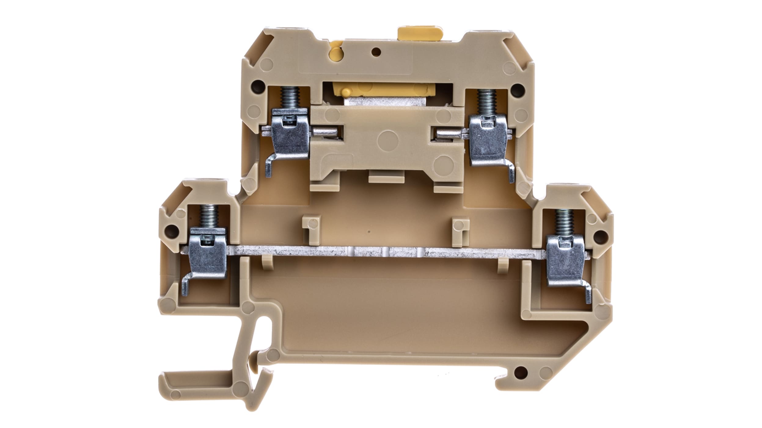 Weidmuller SAK Series Beige Disconnect Terminal Block, Double-Level, Screw  Termination