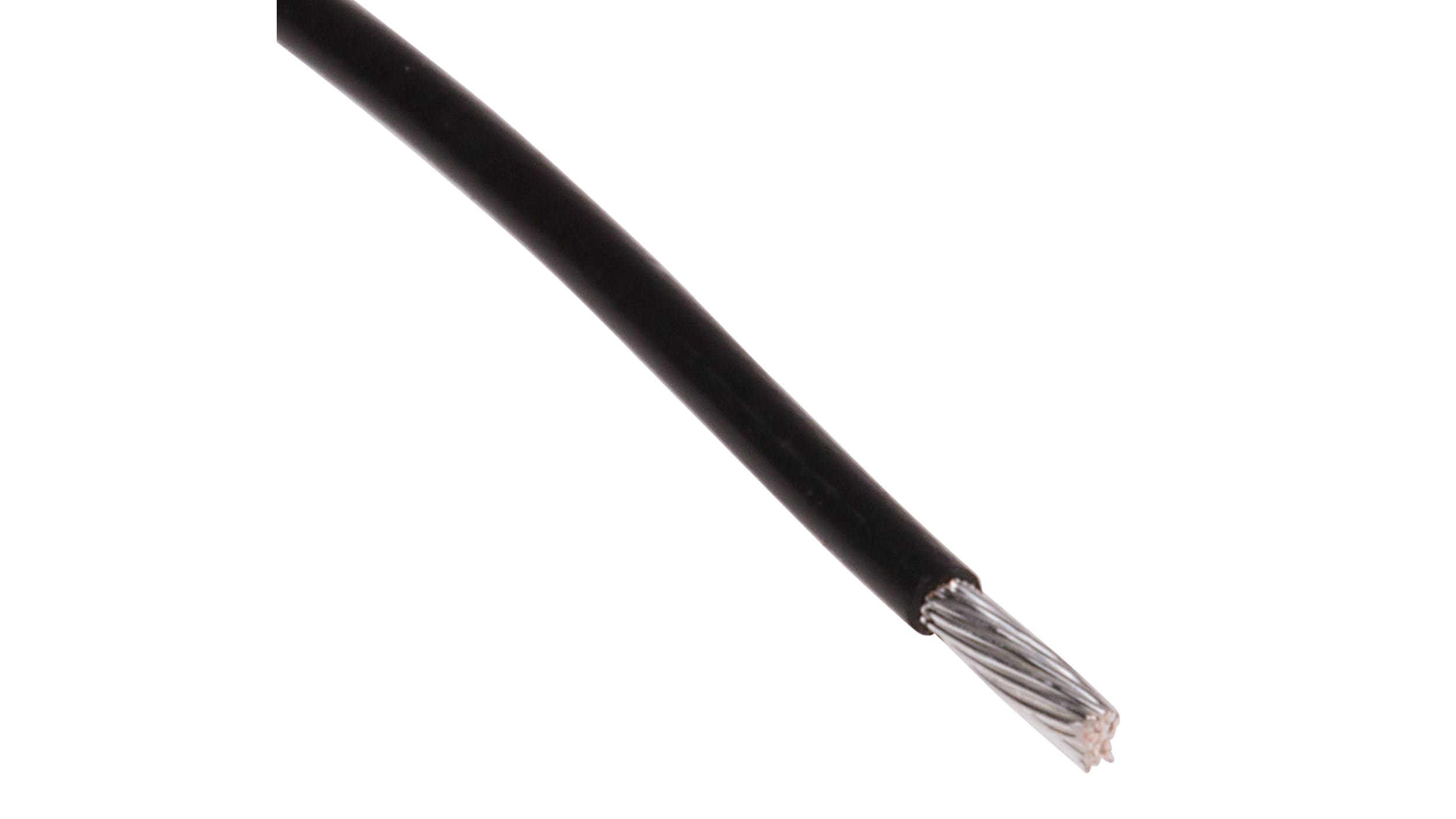 RS PRO, RS PRO Black 0.5 mm² Hook Up Wire, 22 AWG, 16/0.2mm, 100m, PVC  Insulation, 256-7013