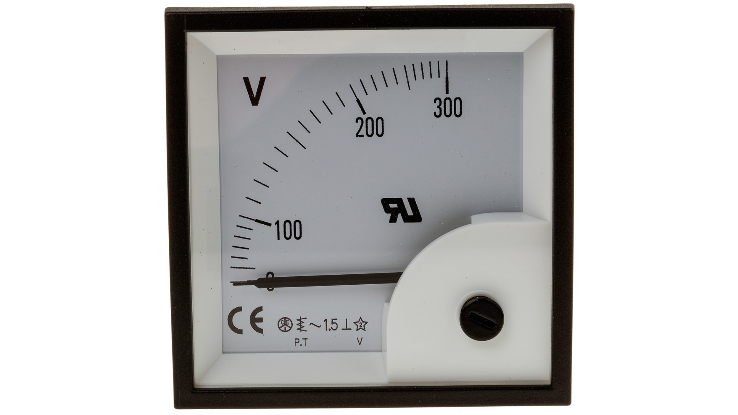 RS PRO Analoges Voltmeter AC / ±1,5 %, 68mm, 68mm, 36.5mm