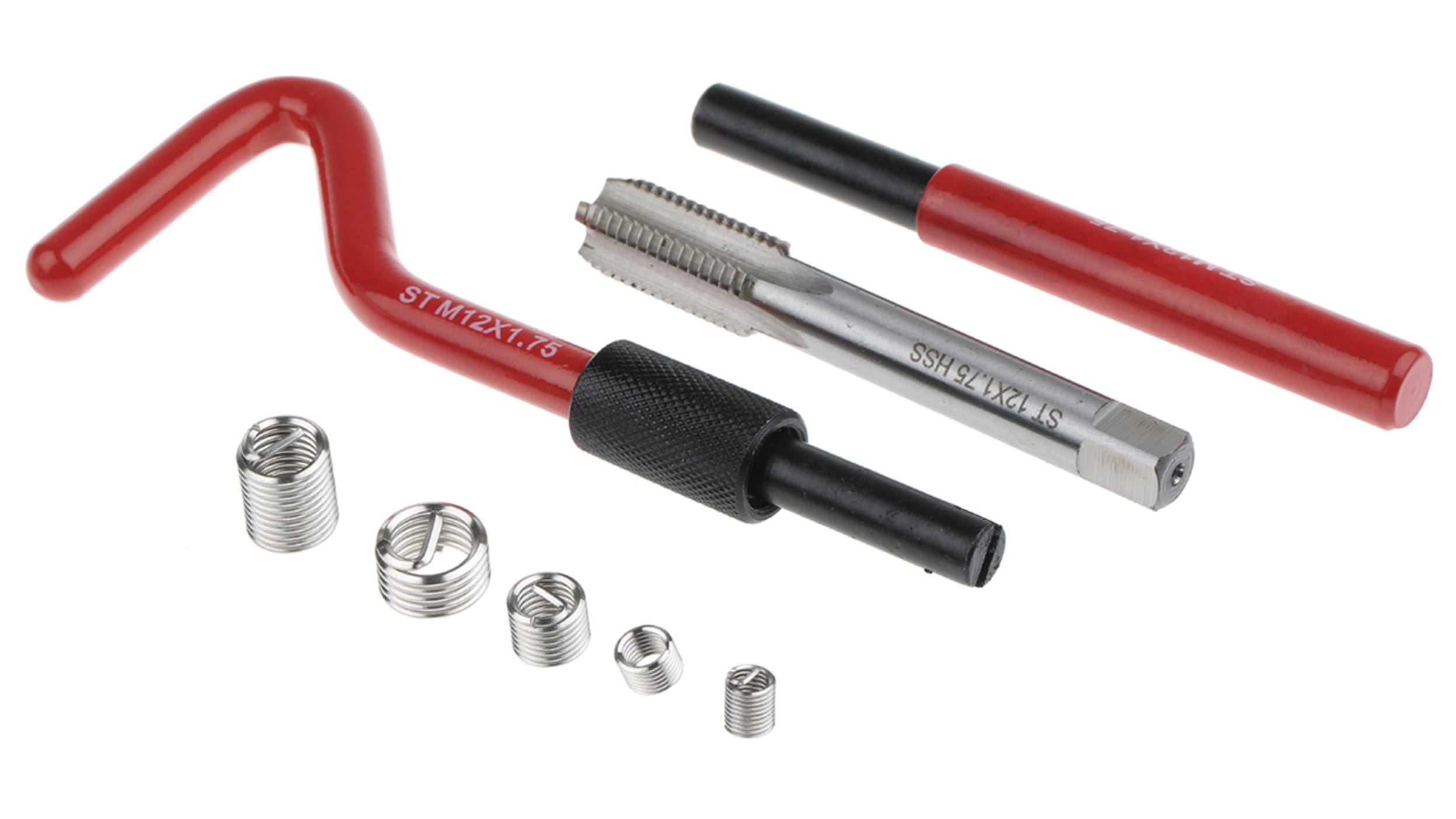 RS PRO 20 piece M5 → M12 Thread Repair Kit