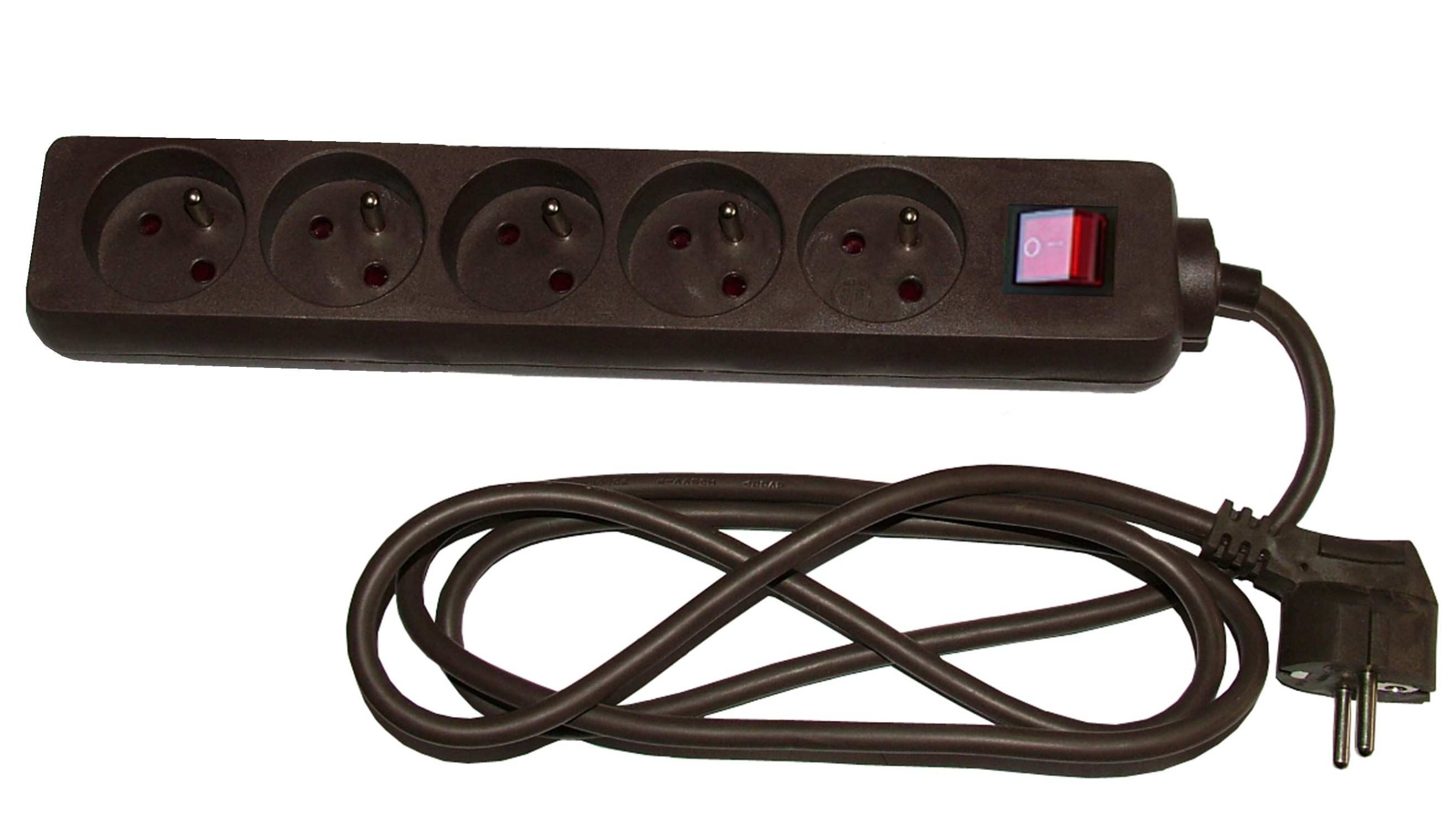 RS PRO Verlängerungskabel, 4m, 5-fach Schaltbar, Typ E - Französisch Mit  Leitung 250 V