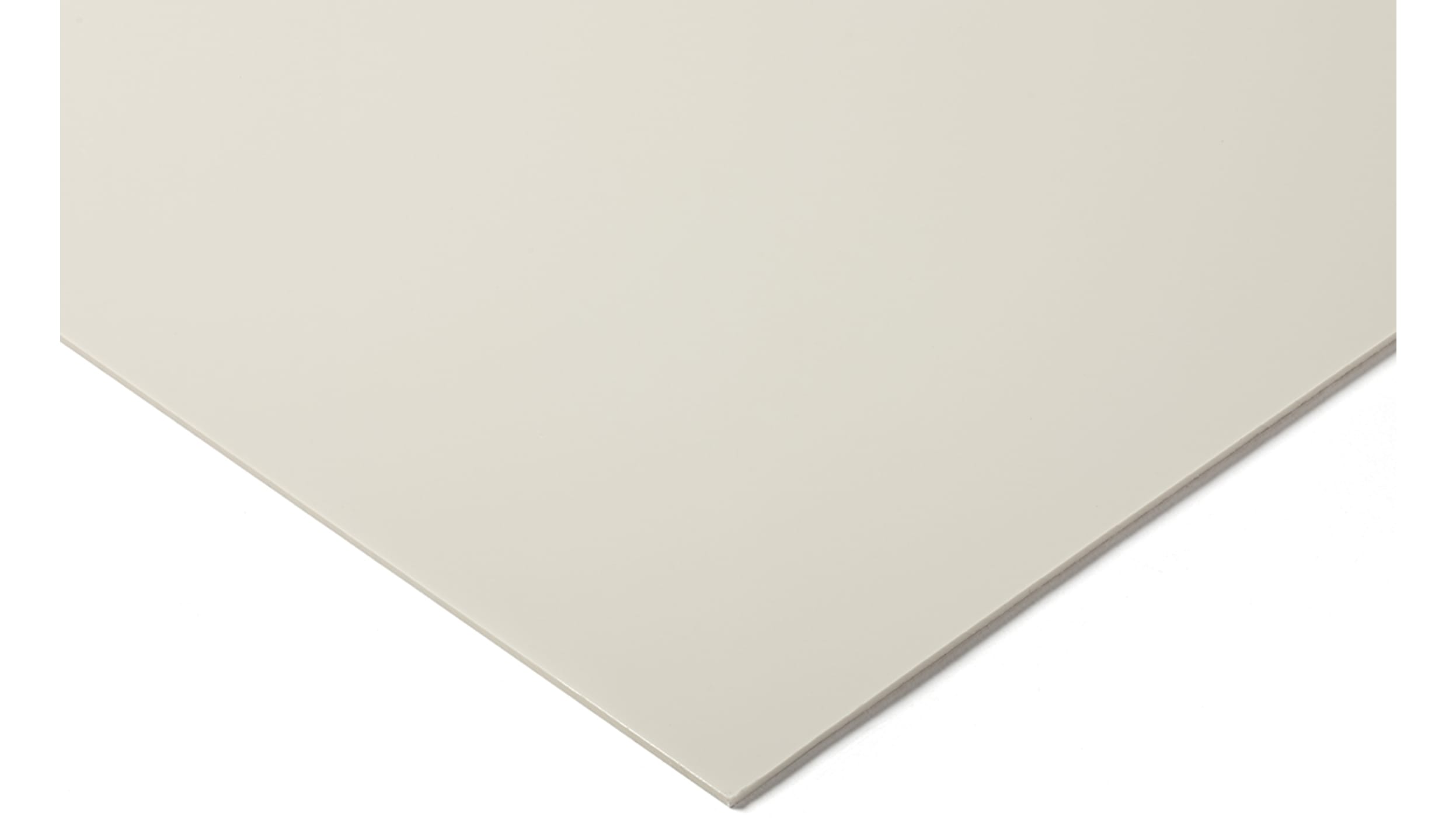 RS PRO ABS Kunststoffplatte, Weiß, 6mm x 610mm x 1220mm bis +75°C, Voll