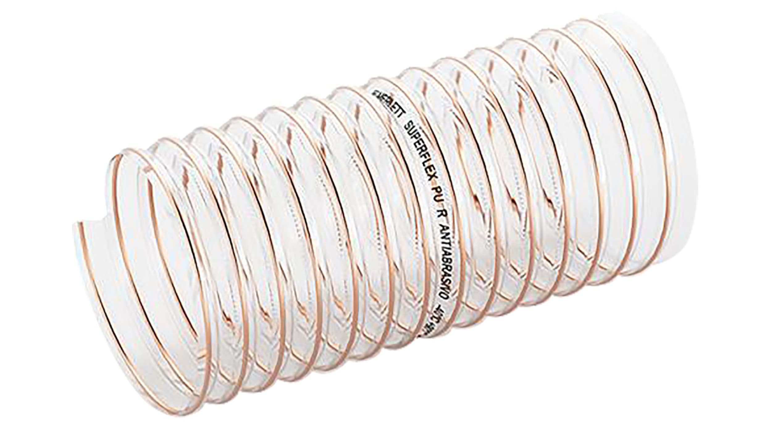 9130550750000 | Merlett Plastics Clear PUR Reinforced Flexible Ducting, 5m,  75mm Bend Radius | RS