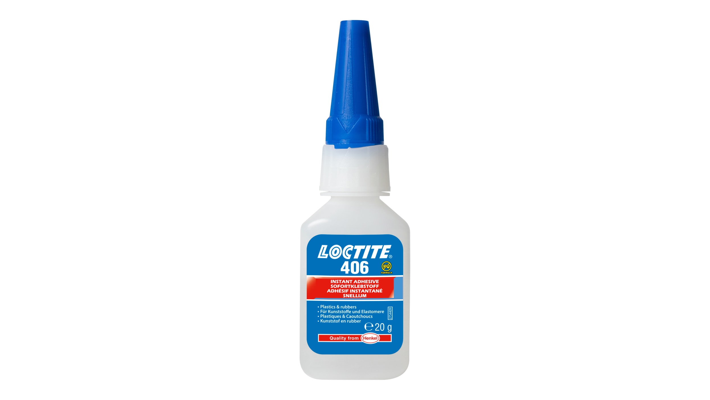 Loctite 406 Sekundenkleber Cyanacrylat Flüssig transparent, Flasche 20 g