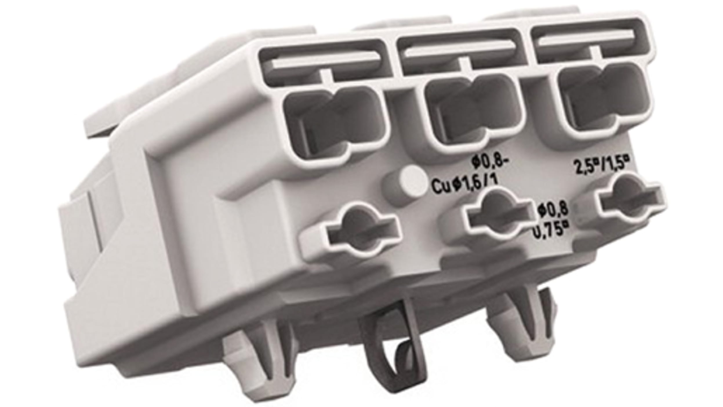 Connecteur d'alimentation électrique - 294 series - WAGO - DIN /  rectangulaire / enfichable