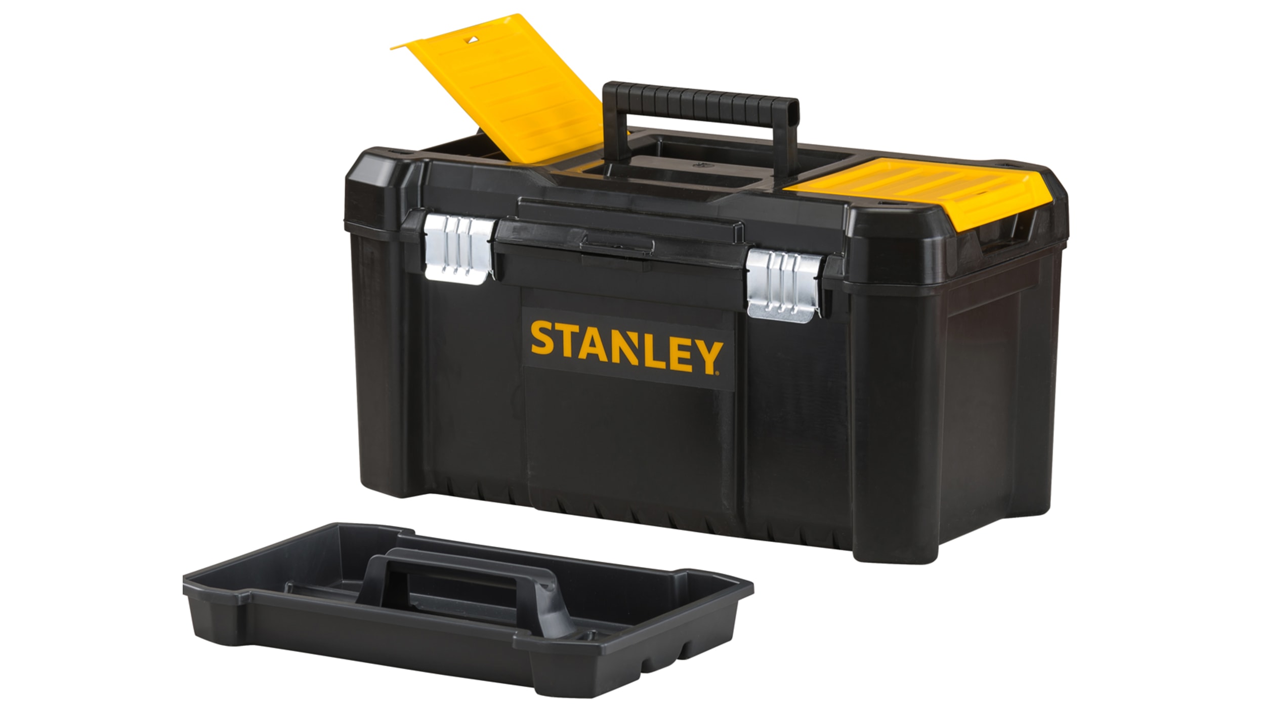 Stanley 工具箱 STST1-75521 プラスチック 黒、黄 482 x 254 x 482mm | RS