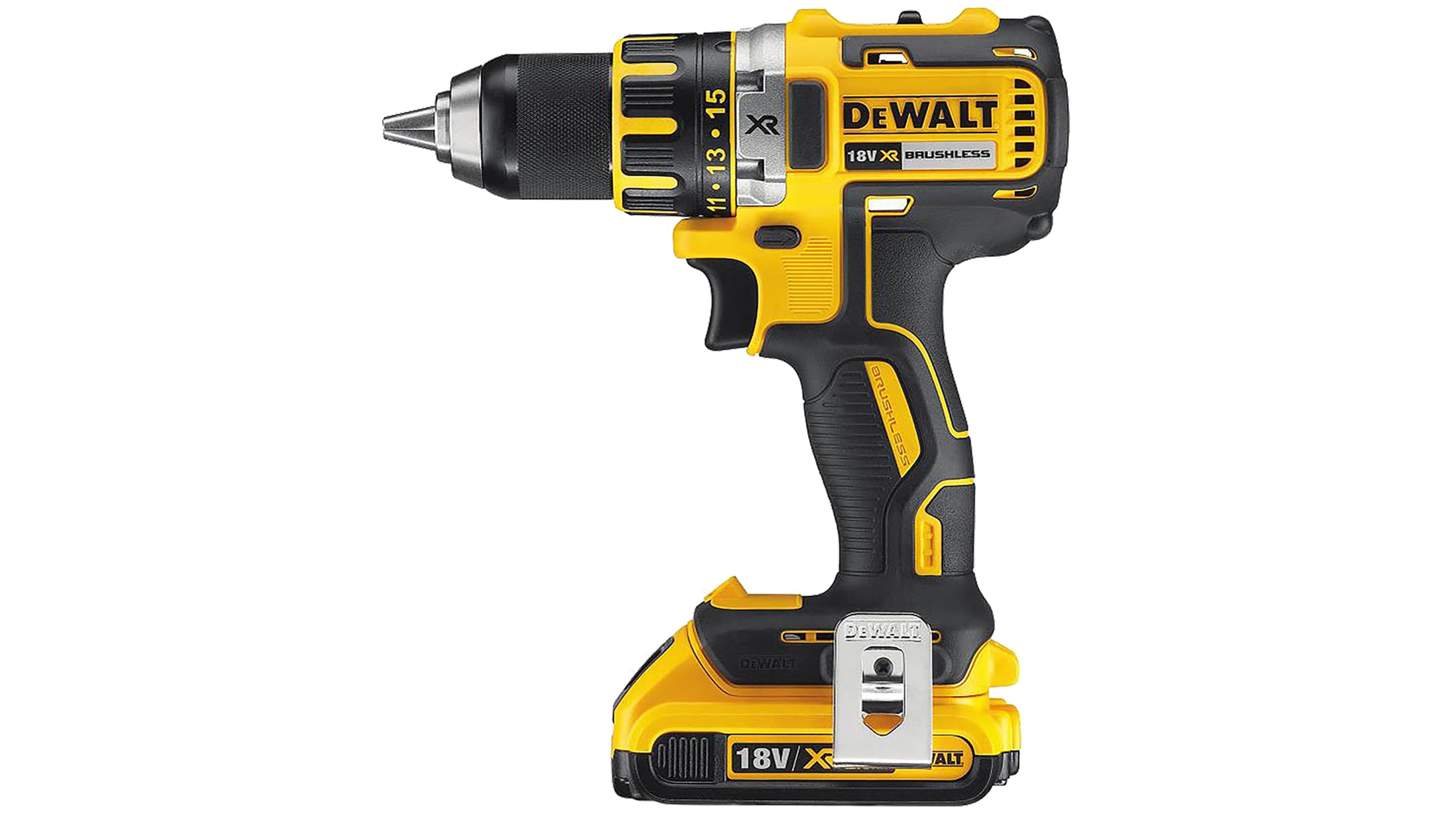 Taladro-atornillador DeWALT a batería Li-Ion de 18V 2Ah, DCD790