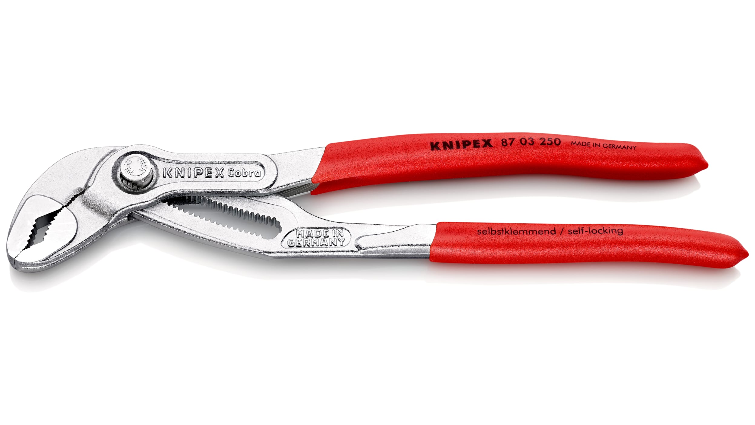 88 06 250  Alicates de pico de loro Plana, Recta Knipex, VDE