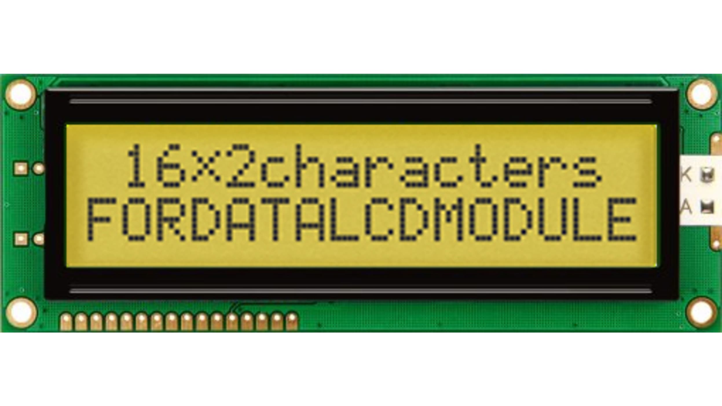 Fordata 液晶グラフィックディスプレイ 半透過型 LCD, 2列16文字 