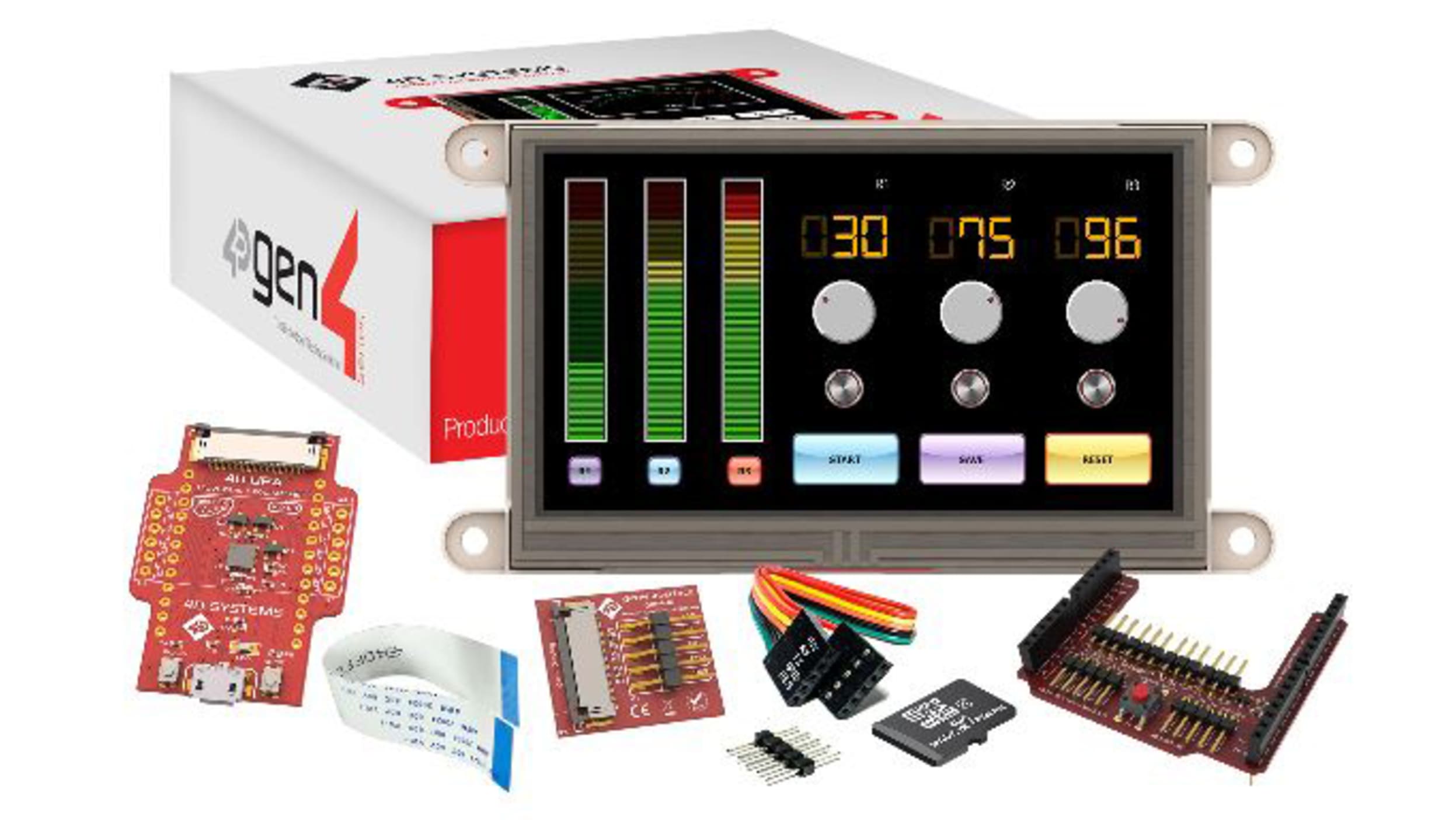 Afficheur 4.3pouces 4D Systems gen4 avec Ecran tactile résistif