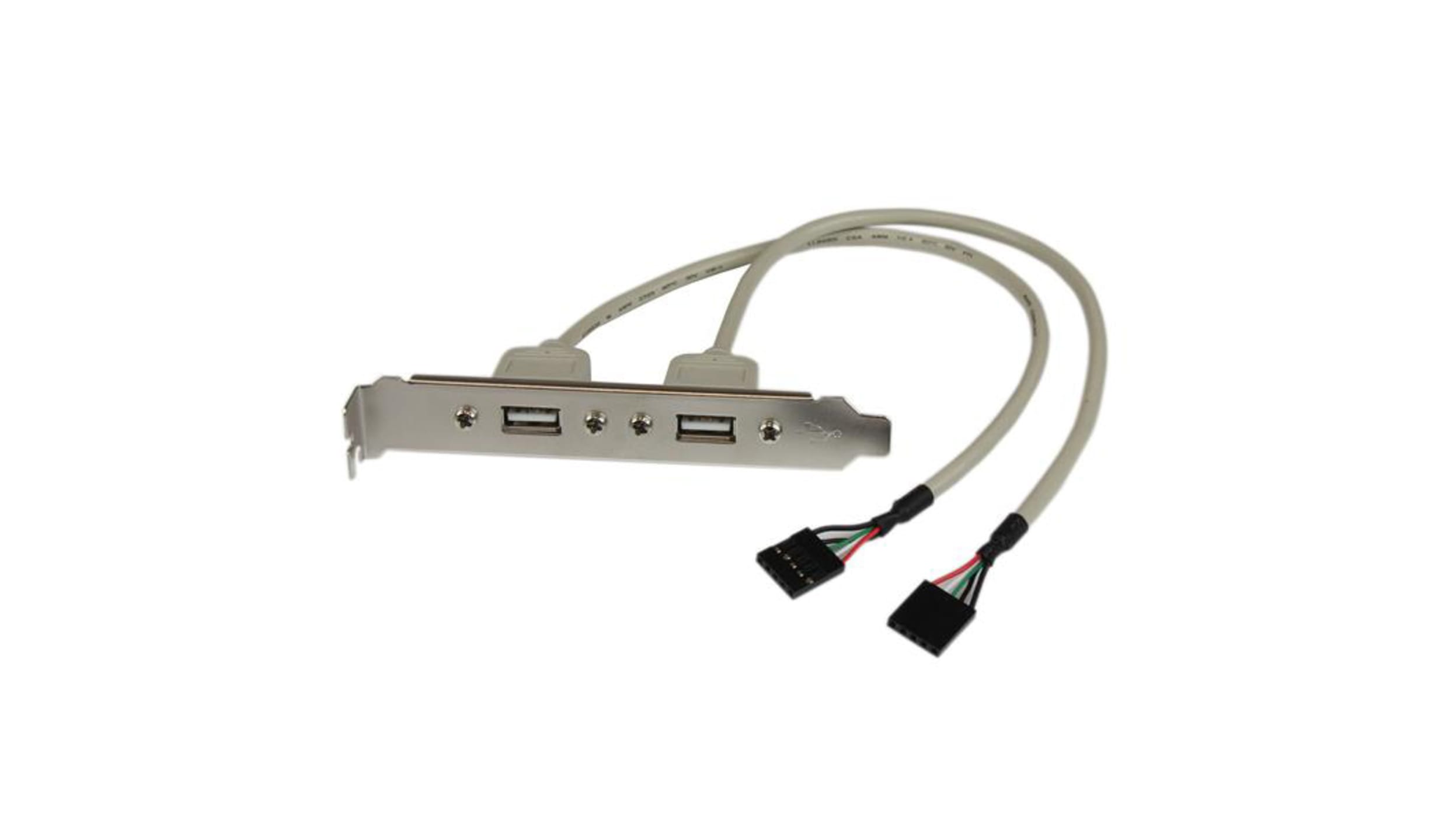 StarTech.com USBケーブル, 5ピンIDC 2個 → USB A x 2, USBPLATE