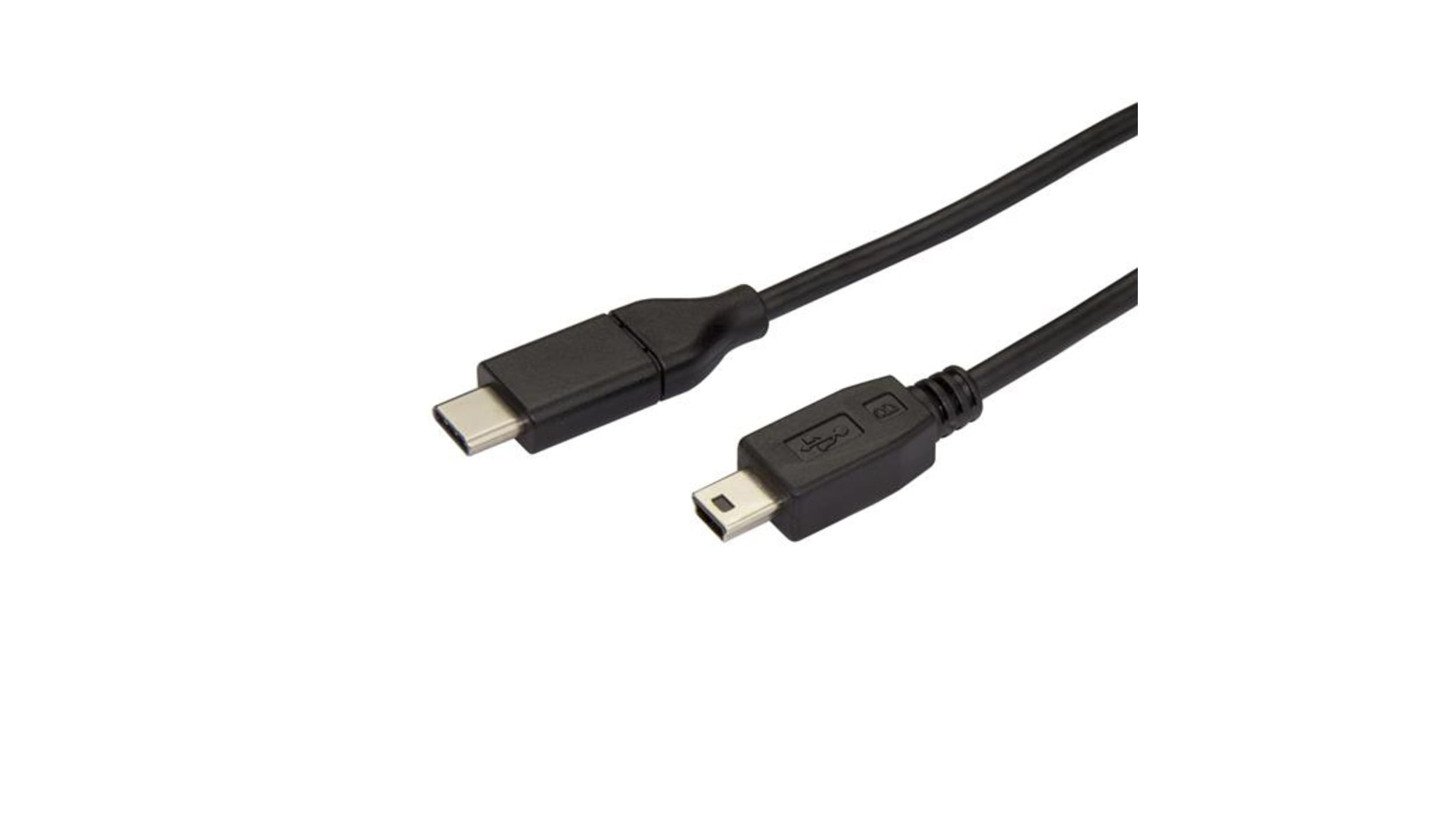 Solrig Slik fe USB2CMB2M | StarTech.com USB-kabel, Sort, USB C til Mini USB B, 2m | RS