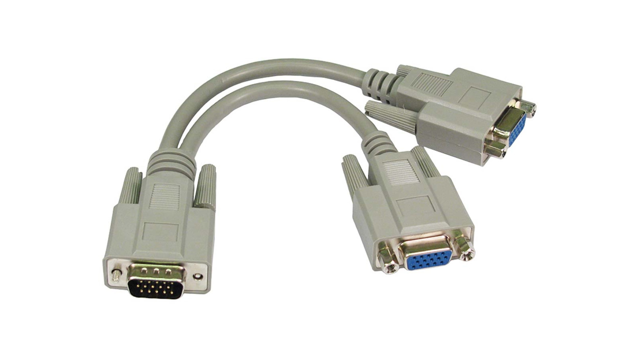 ADAPTATEUR VGA male VERS 2 VGA femelle