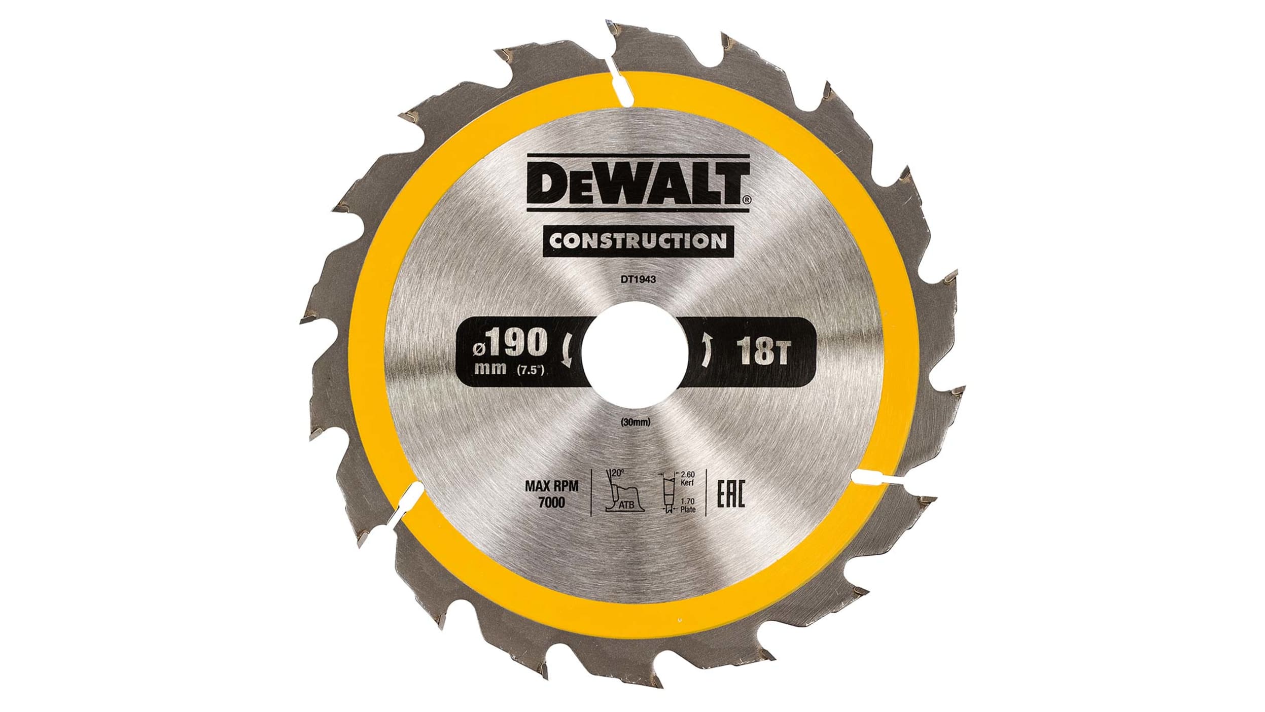 DeWALT 丸のこぎり替刃 DT1943-QZ アーバー直径30mm | RS