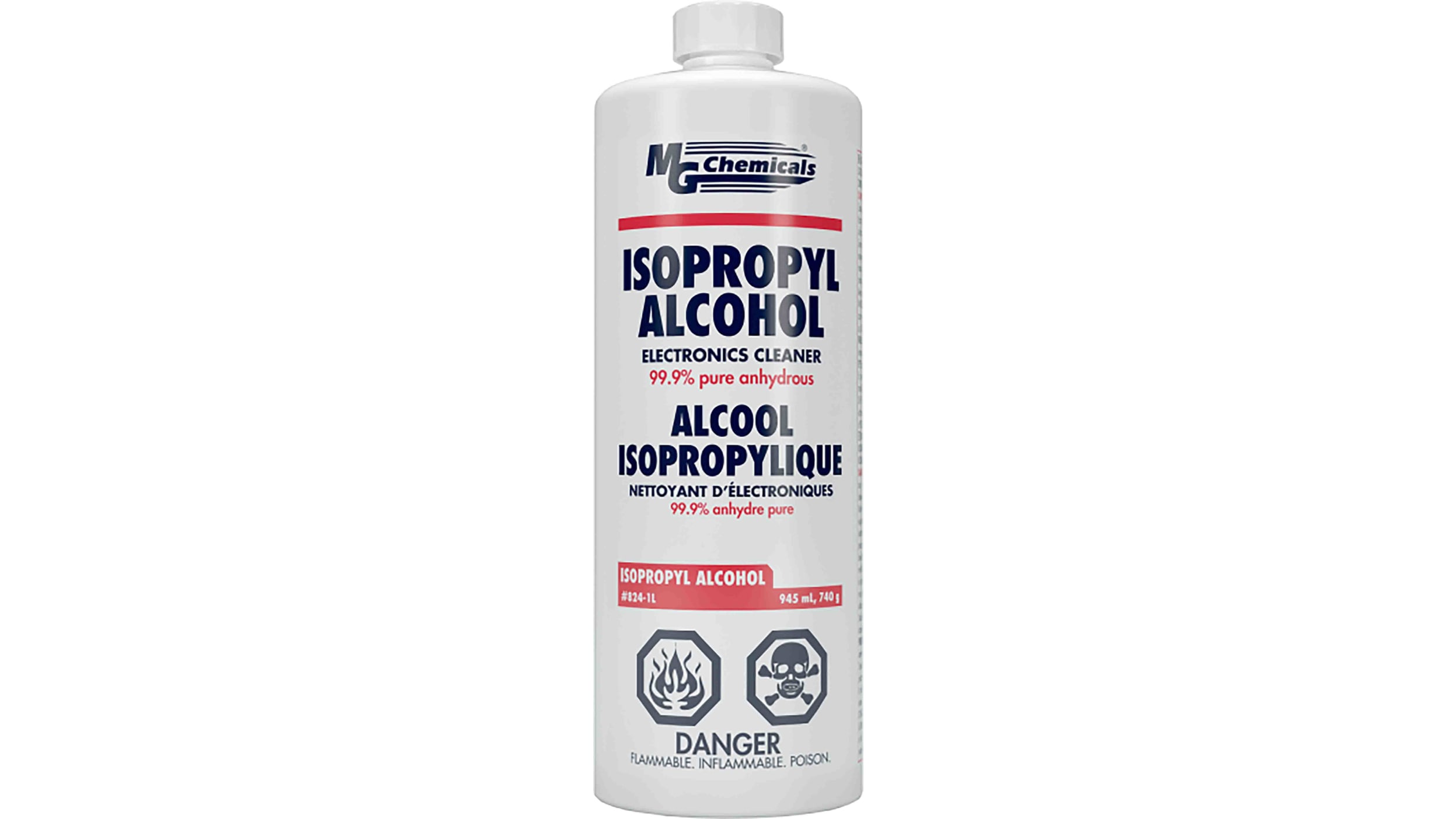 Alcohol isopropílico (IPA) RS PRO, Botella de 1 l para Componentes  electrónicos, PCB