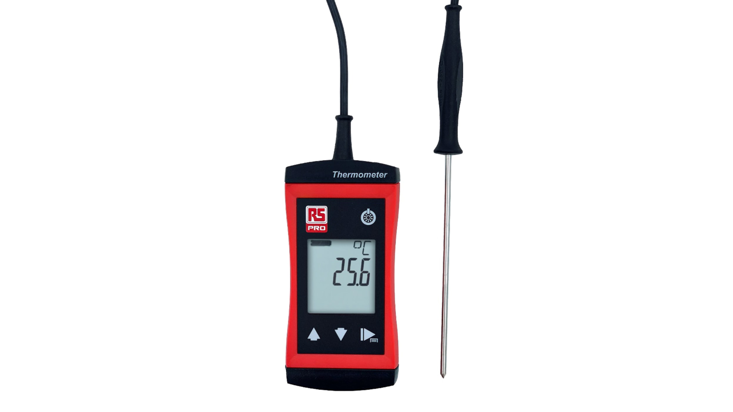 Termometro digitale RS PRO RS 1710, sonda T, +250°C max , Cert. ISO