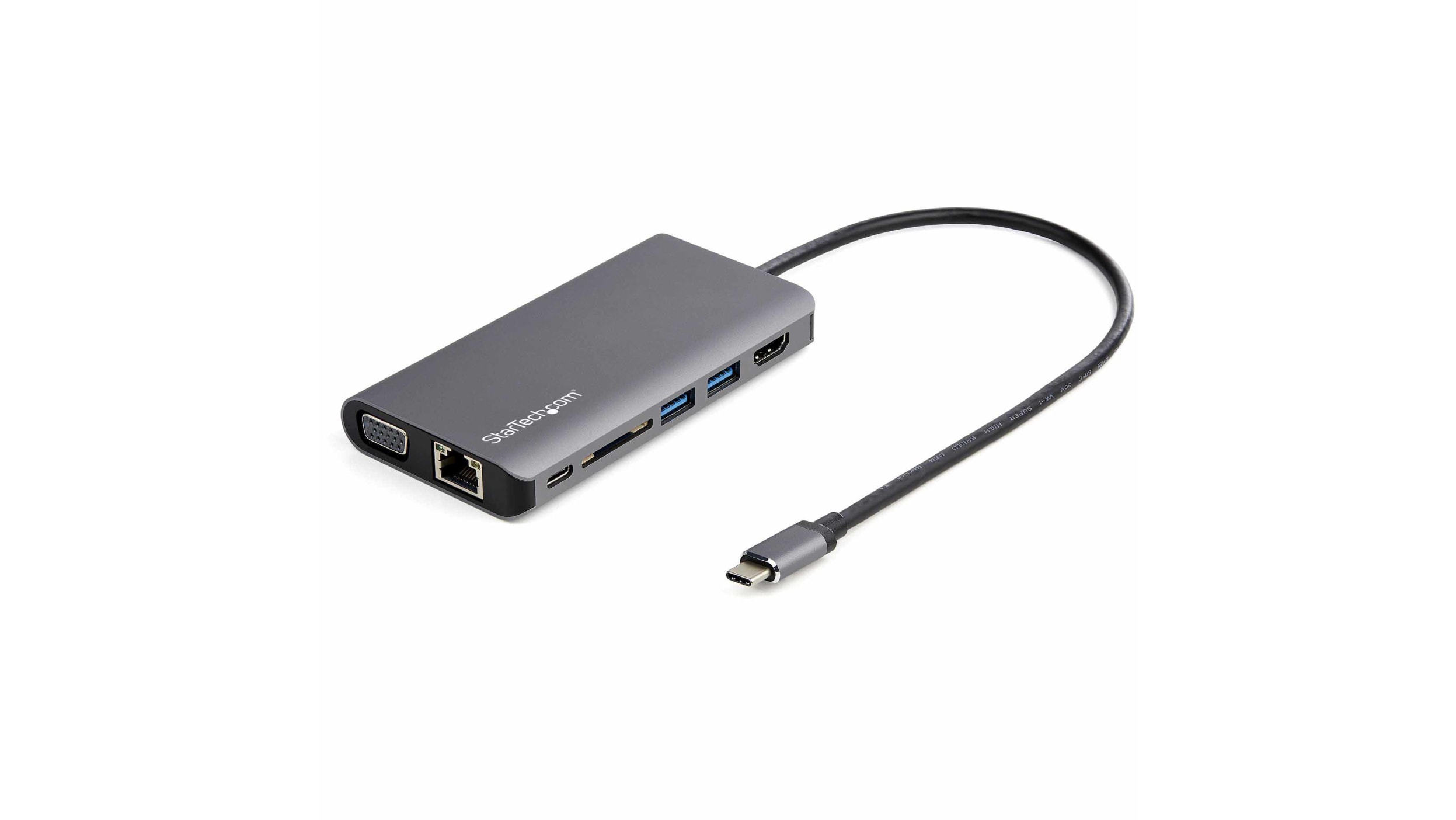 Startech Multiprise USB-C VGA et HDMI 4K 30Hz Gris