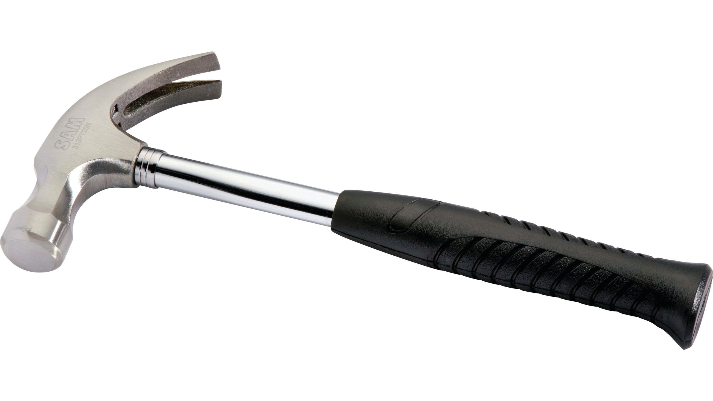 313-PT-20N, SAM High Carbon Tool Steel Claw Hammer with Steel Handle, 730g