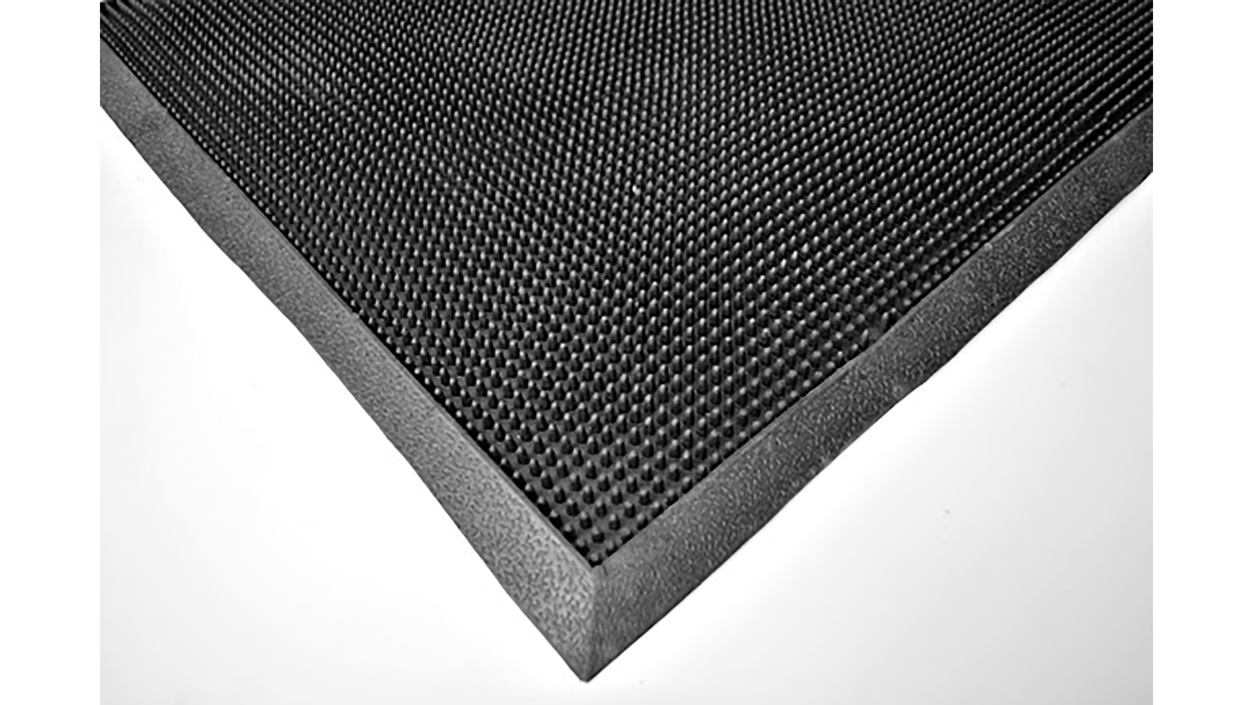 RS PRO Anti-Slip, Entrance Mat, Rubber Scraper, Indoor Use, Black, 900mm  1.8m 10mm