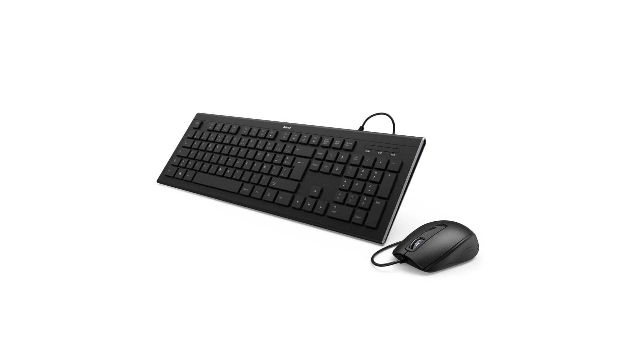 Ensemble clavier et souris Port Designs CLAVIER + SOURIS USB FILAIRE NOIR -  900900