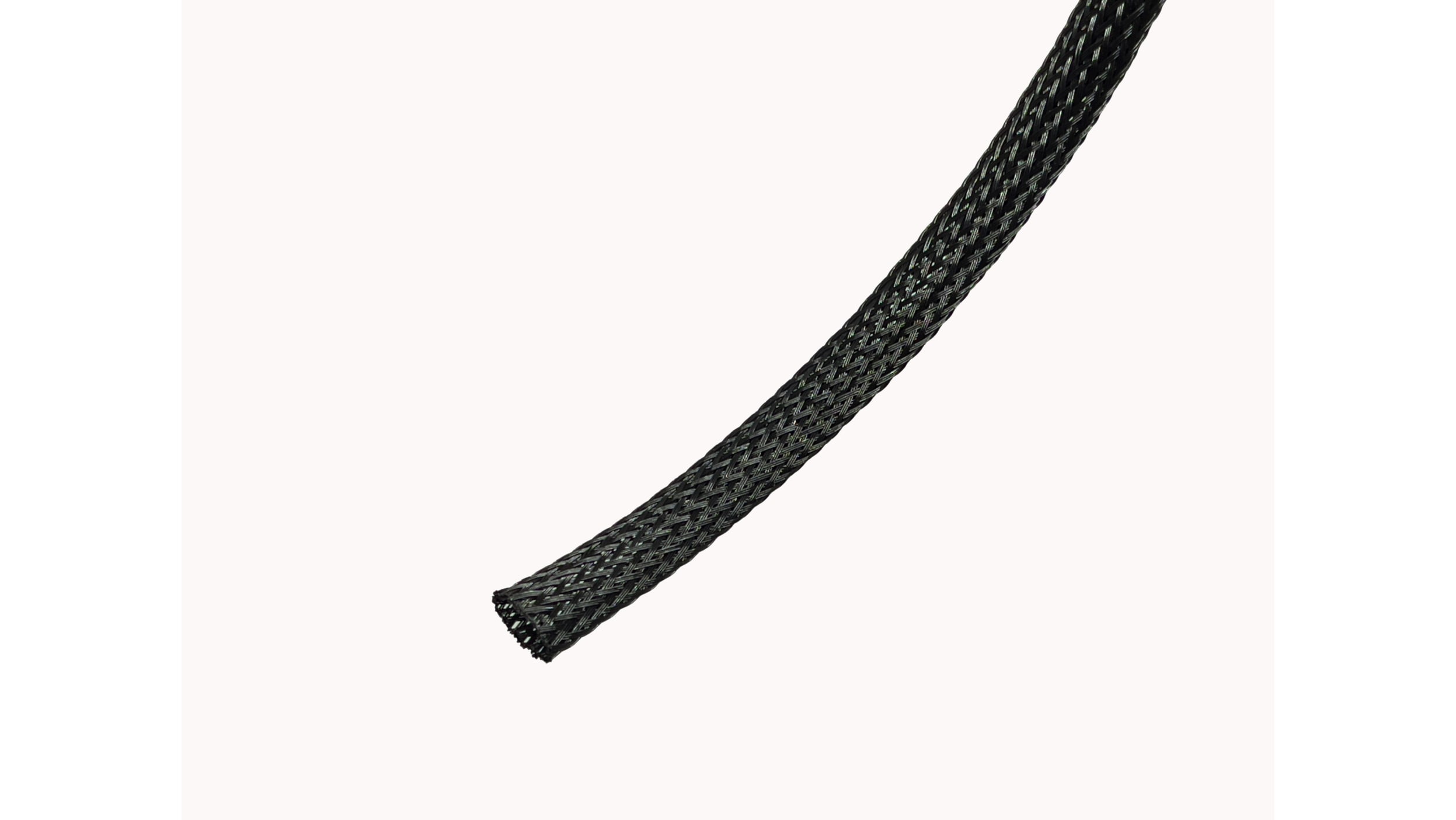 RS PRO Expandable Braided PET Black Cable Sleeve, 10mm Diameter, 100m  Length