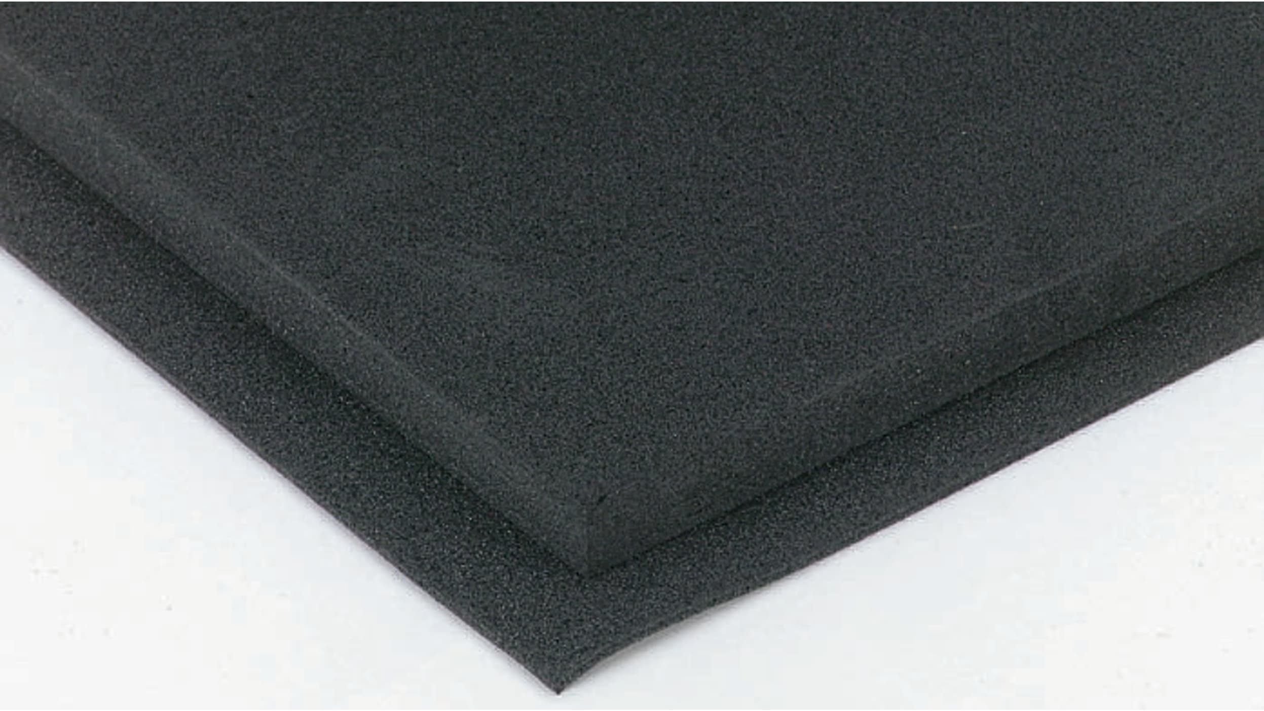 RS PRO Gummimatte Polyethylen, Schwarz, 1m x 3mm x 2m 45kg/m³