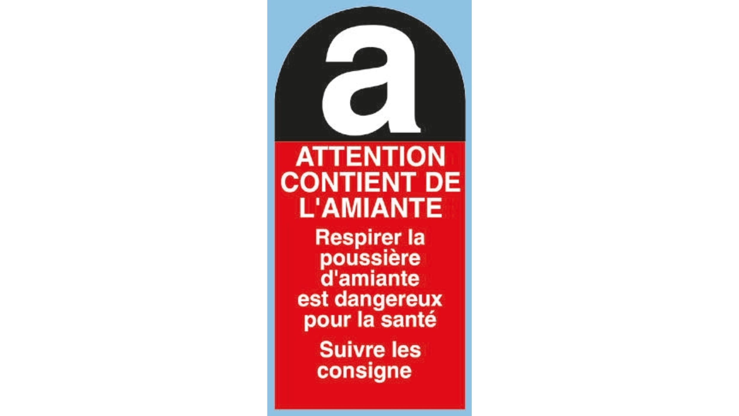 Protection contre la poussière d'amiante