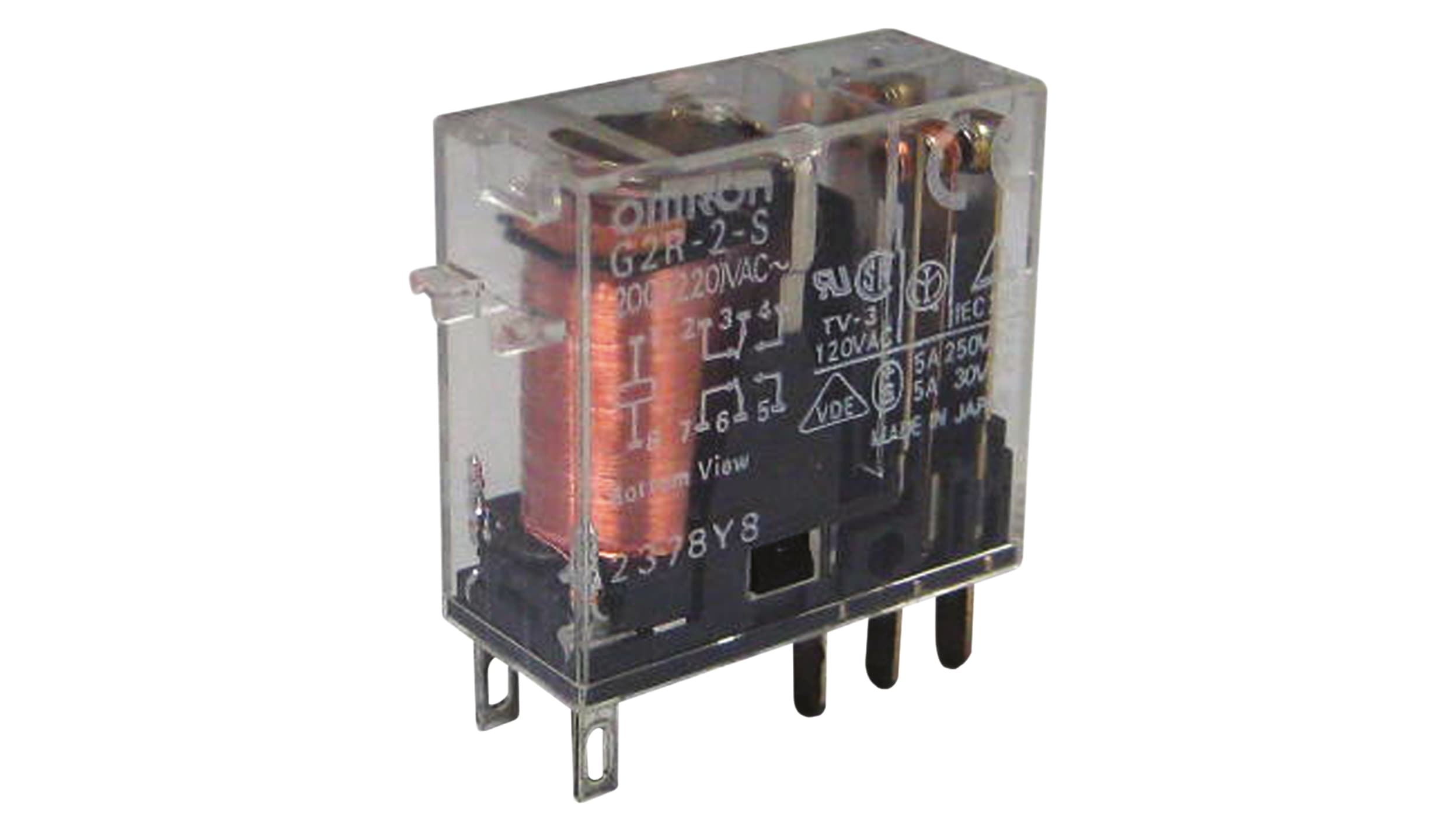 G2R-2-S DC24 | Omron パワーリレー 24V dc, 2c接点 パネル ...