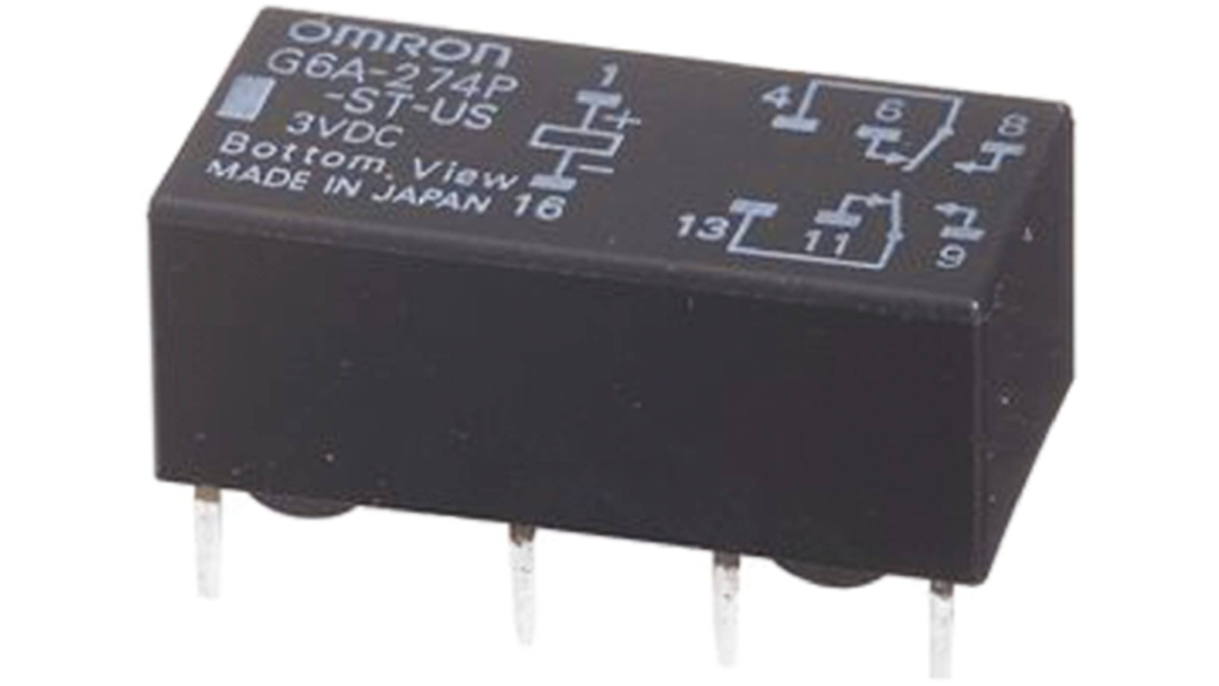 G6A-274P-ST-US DC12 | Omron シグナルリレー DPDT 12V dc | RS