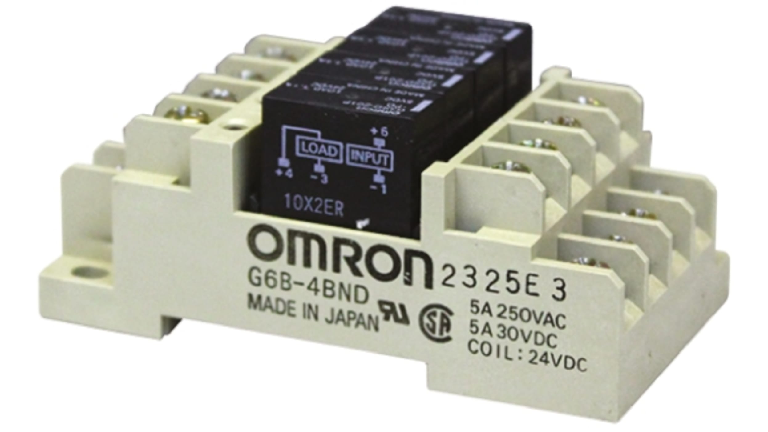 G6B-4BND DC24 | Omron パワーリレー 24V dc, 4a接点 基板実装タイプ | RS