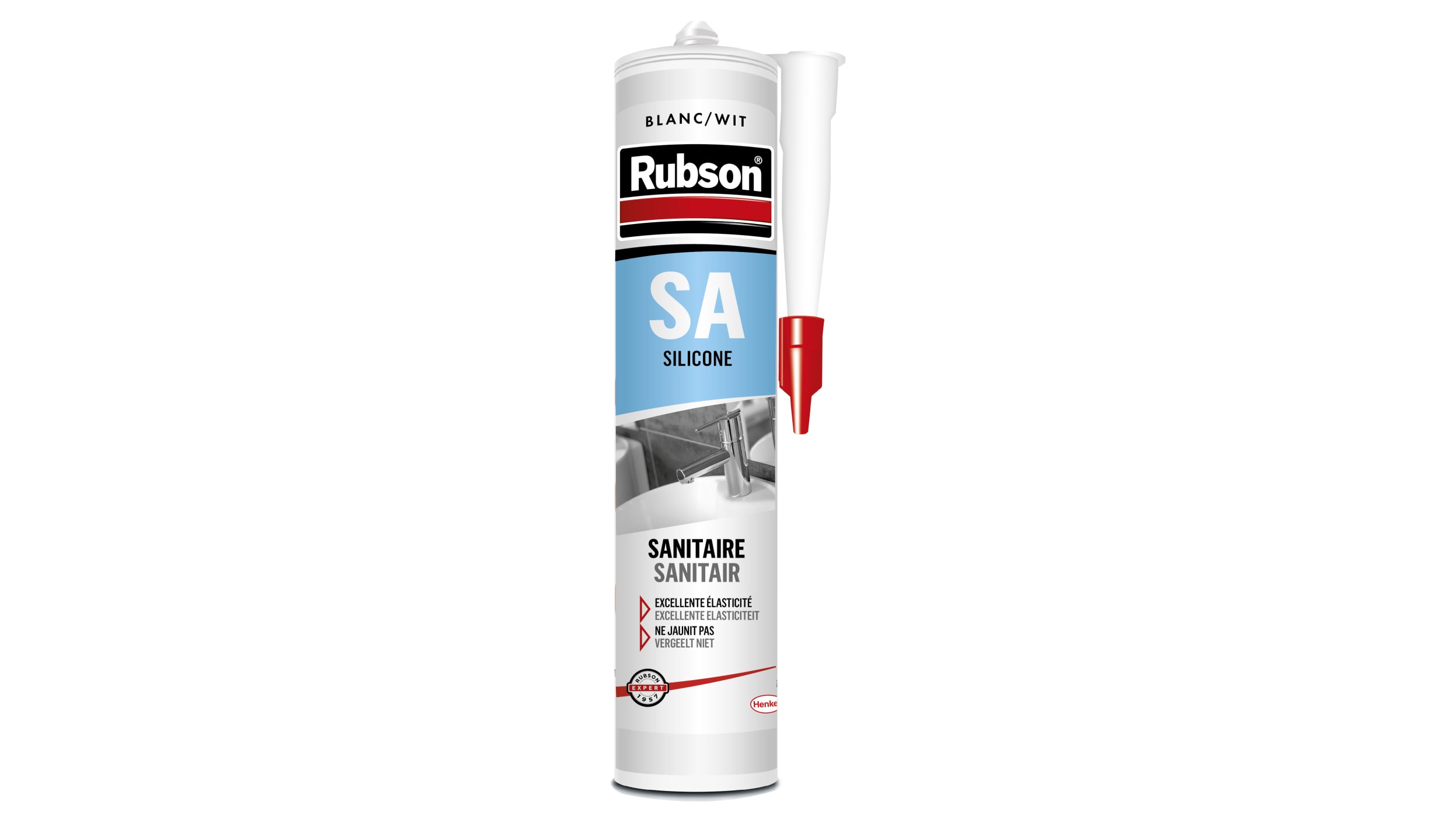 Mastic Rubson - Henkel, Blanc, Cartouche 300 ml, +150°C max