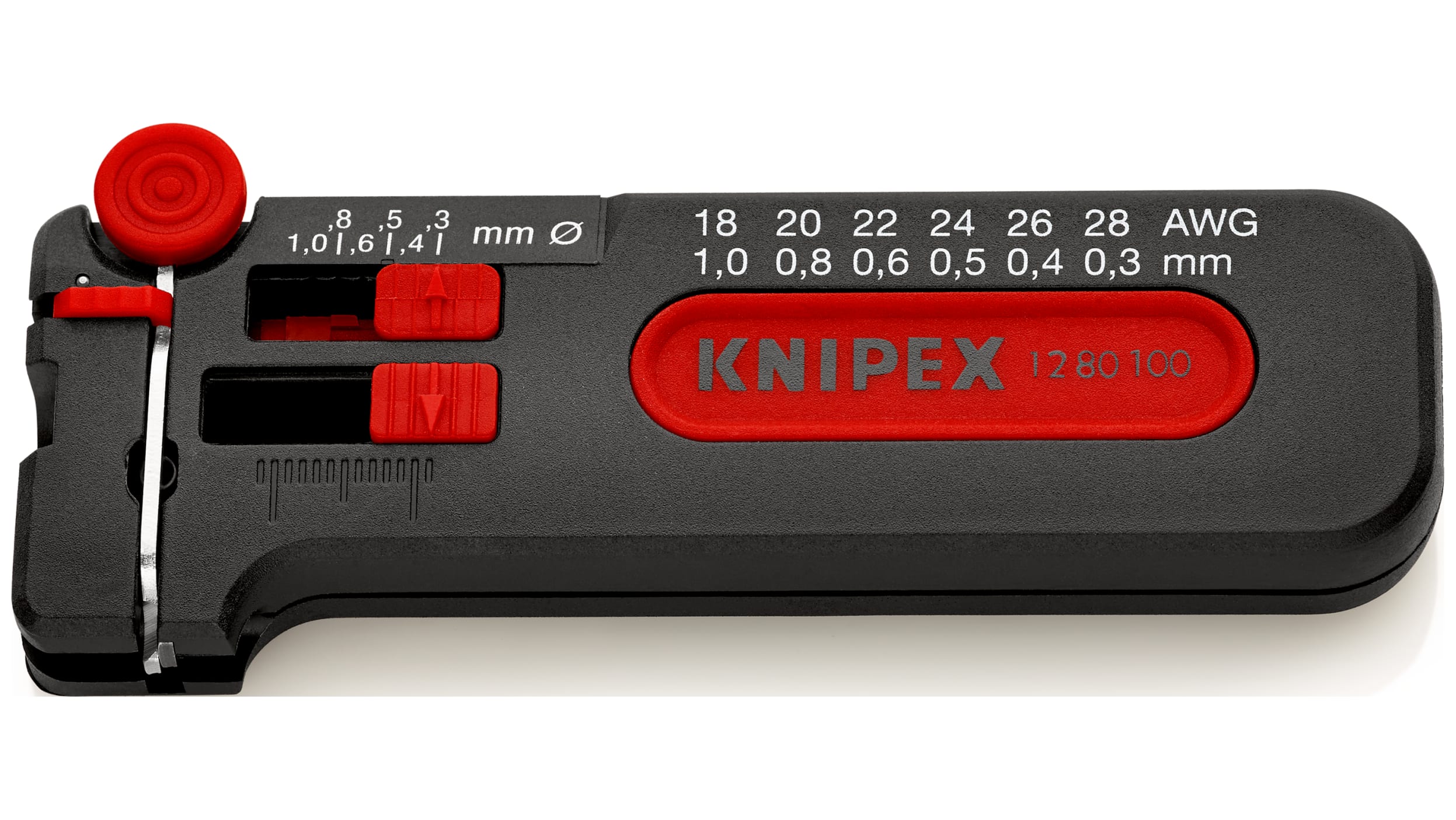 Herramienta de pelado en miniatura Knipex para usar con cable Conductores  finos de 0,3 → 1mm²
