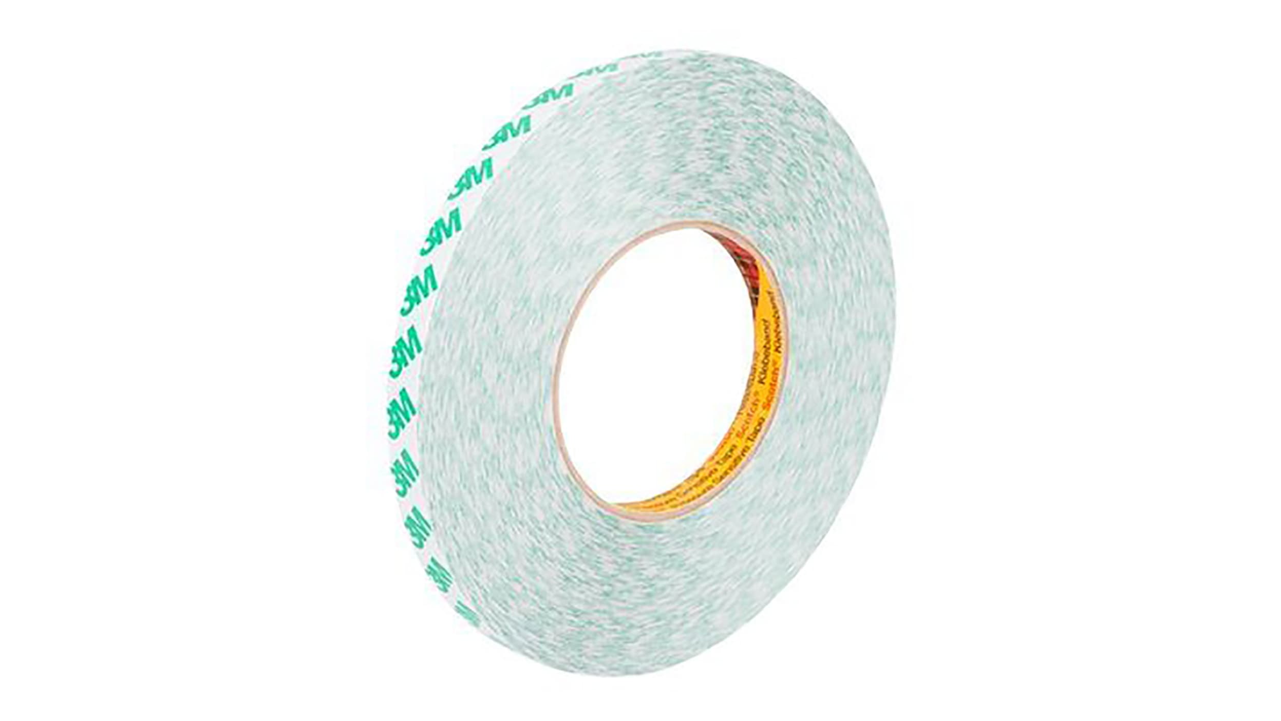 9087 50MMX50M, 3M 9087 White Double Sided Plastic Tape, 0.26mm Thick, 5.2  N/cm, PVC Backing, 50mm x 50m