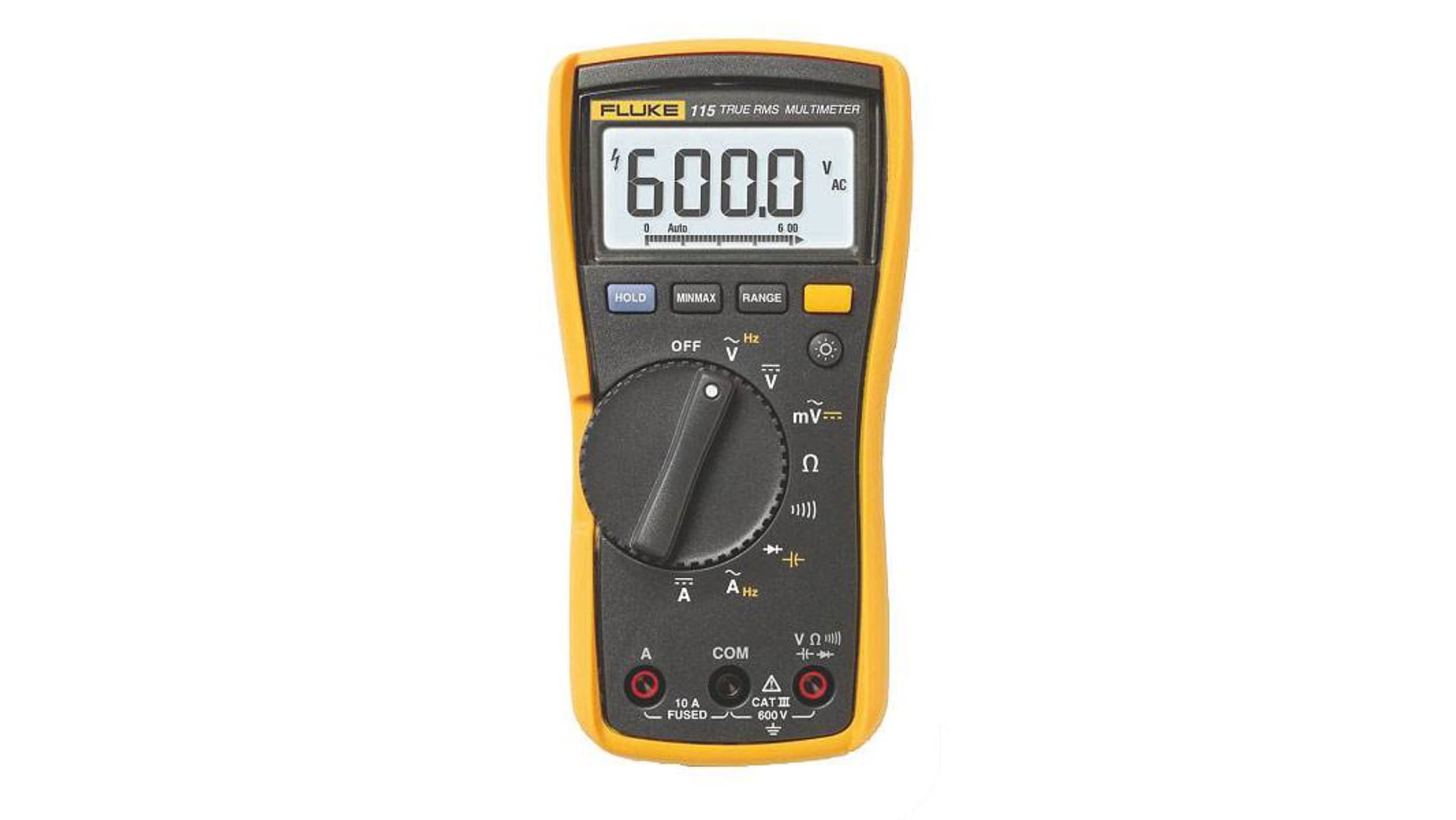 Kirkestol jogger Land med statsborgerskab FLUKE-115C | Fluke 115 Handheld Digital Multimeter, True RMS, 10A ac Max,  10A dc Max, 600V ac Max | RS