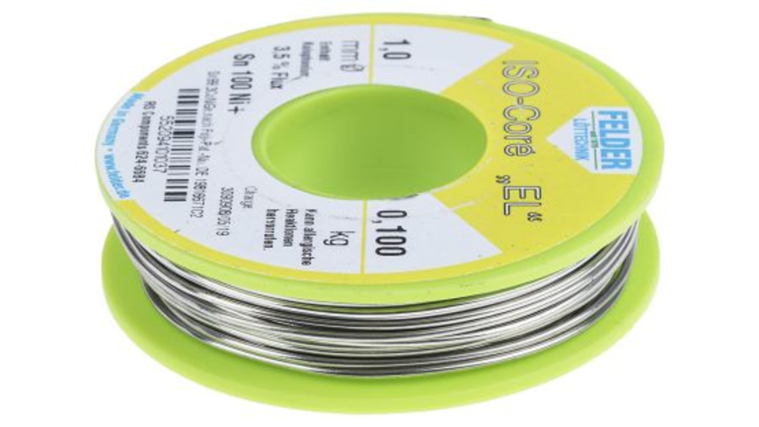 Rouleau de fil d'étain pour soudure 100 g Diamètre 1 mm Cuivre 0,7