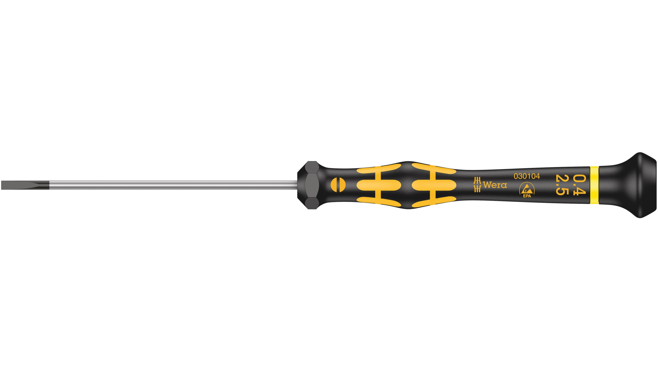 Wera 精密ドライバ, マイナス, チップサイズ：0.4 x 2.5 mm, 05030104001 | RS