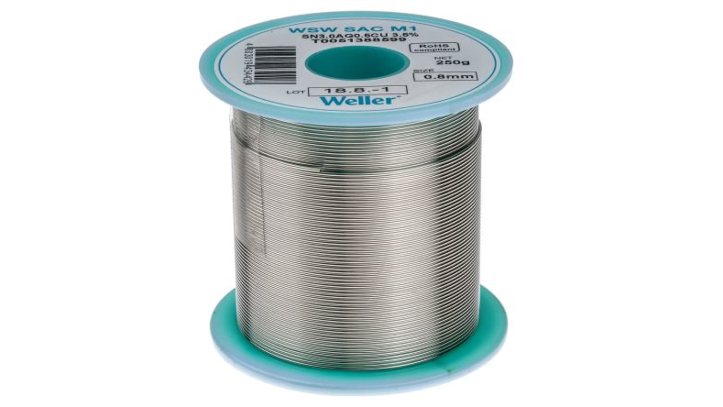 Rouleau de fil d'étain pour soudure 100 g Diamètre 1 mm Cuivre 0,7